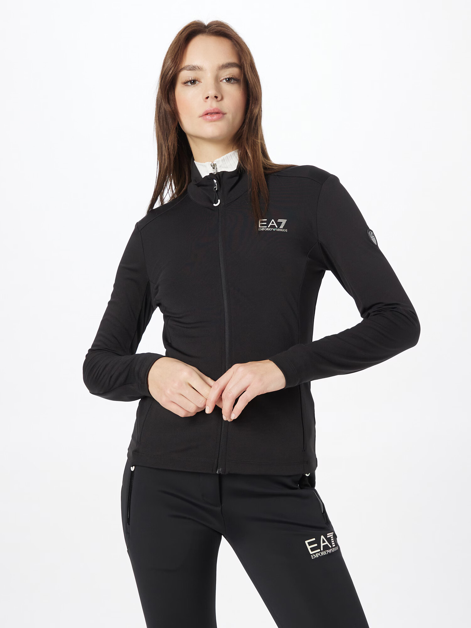 EA7 Emporio Armani Geacă sport crem / negru - Pled.ro