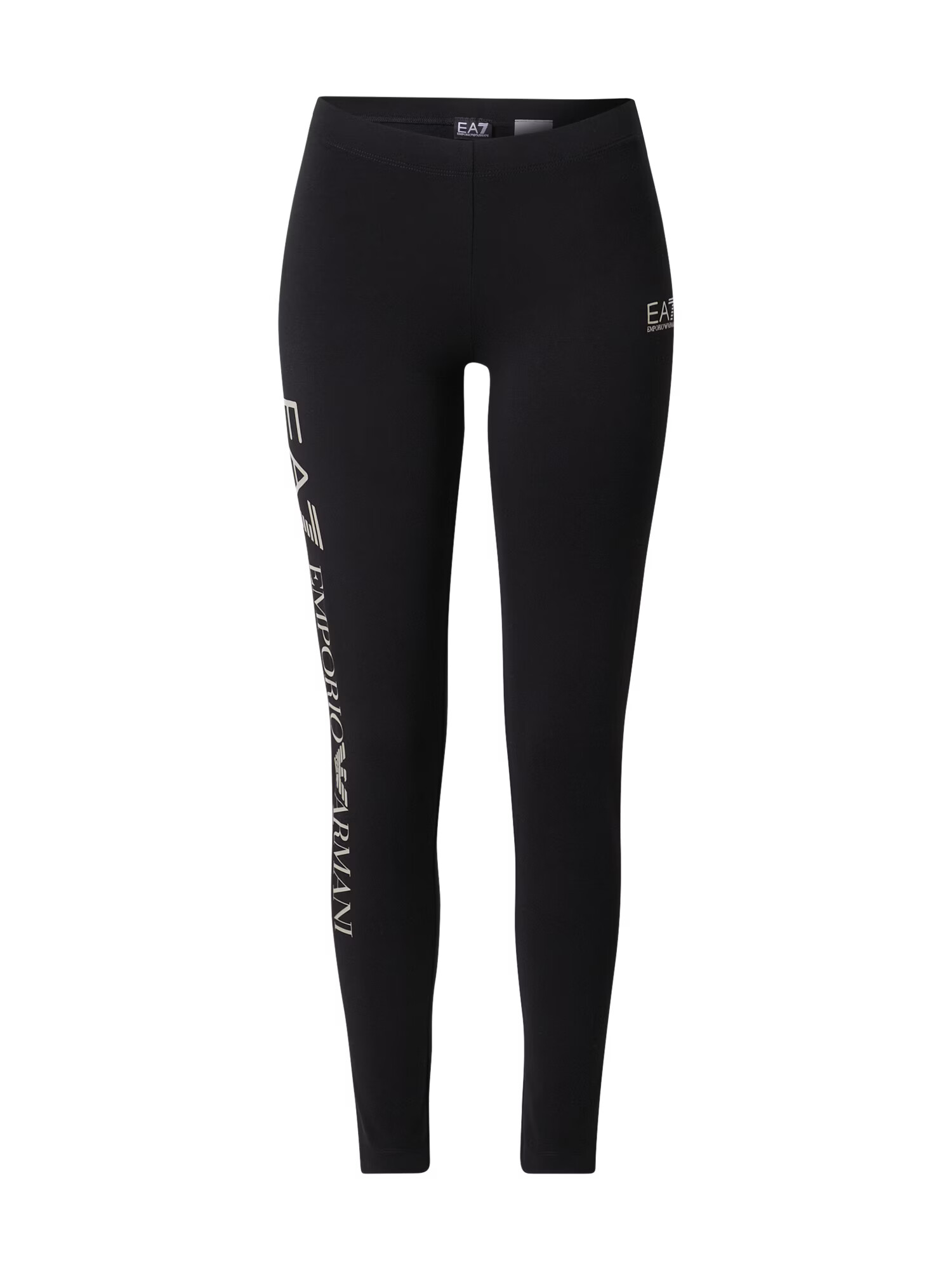 EA7 Emporio Armani Leggings negru / alb - Pled.ro