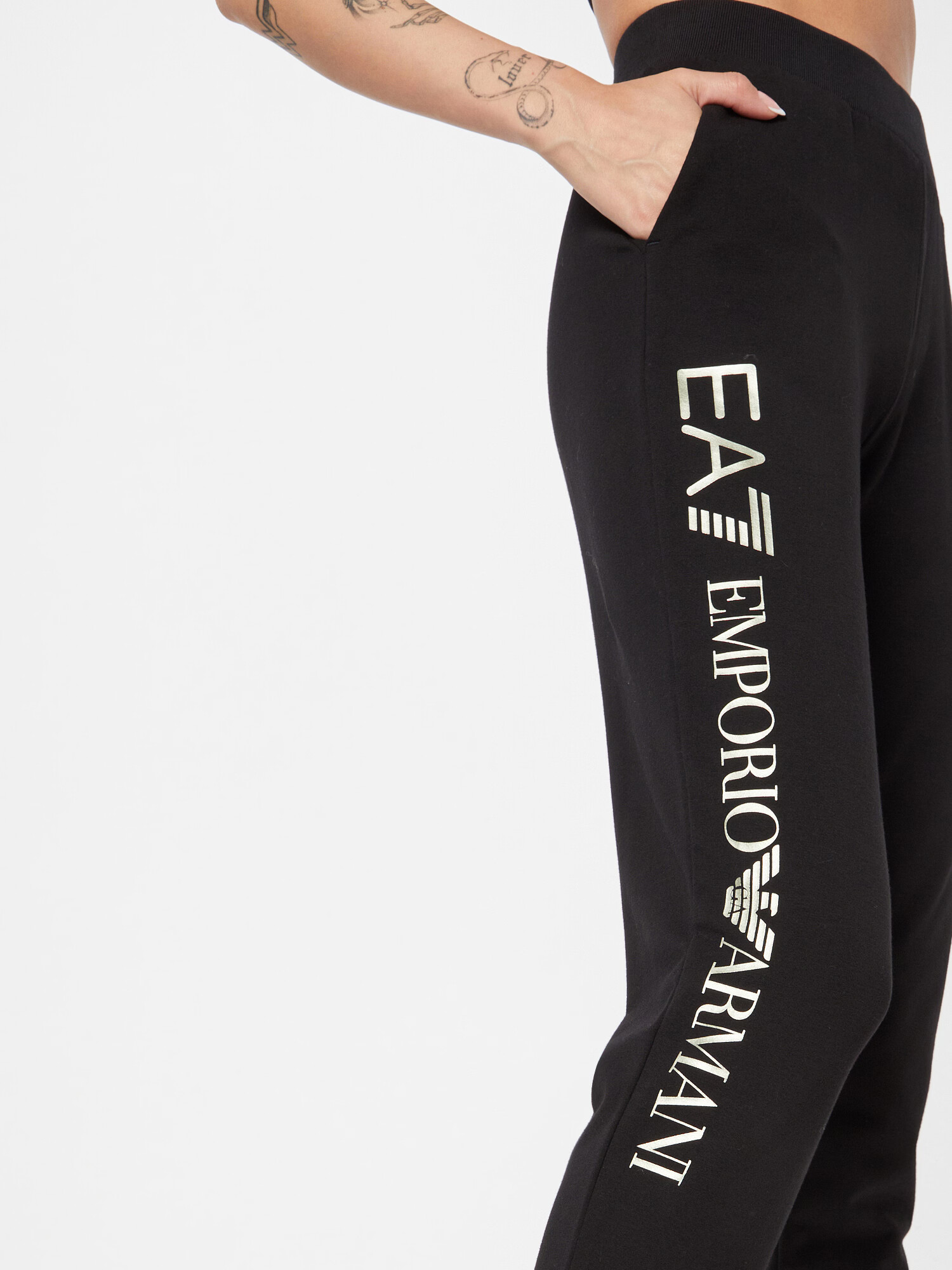 EA7 Emporio Armani Pantaloni kaki / negru - Pled.ro