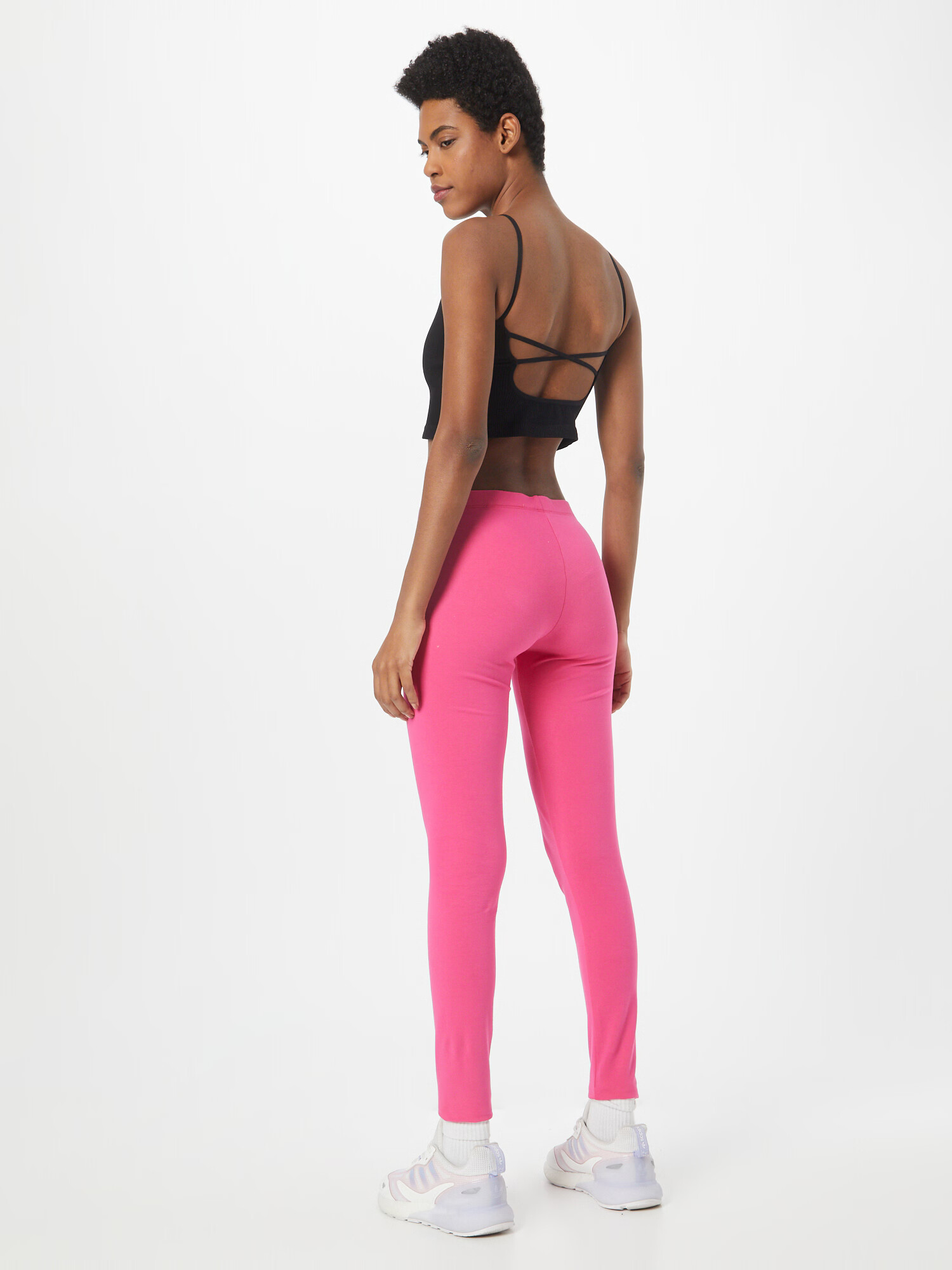 EA7 Emporio Armani Leggings roz / alb - Pled.ro