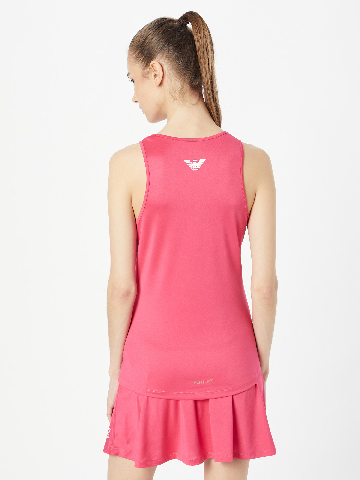 EA7 Emporio Armani Sport top roz / alb - Pled.ro