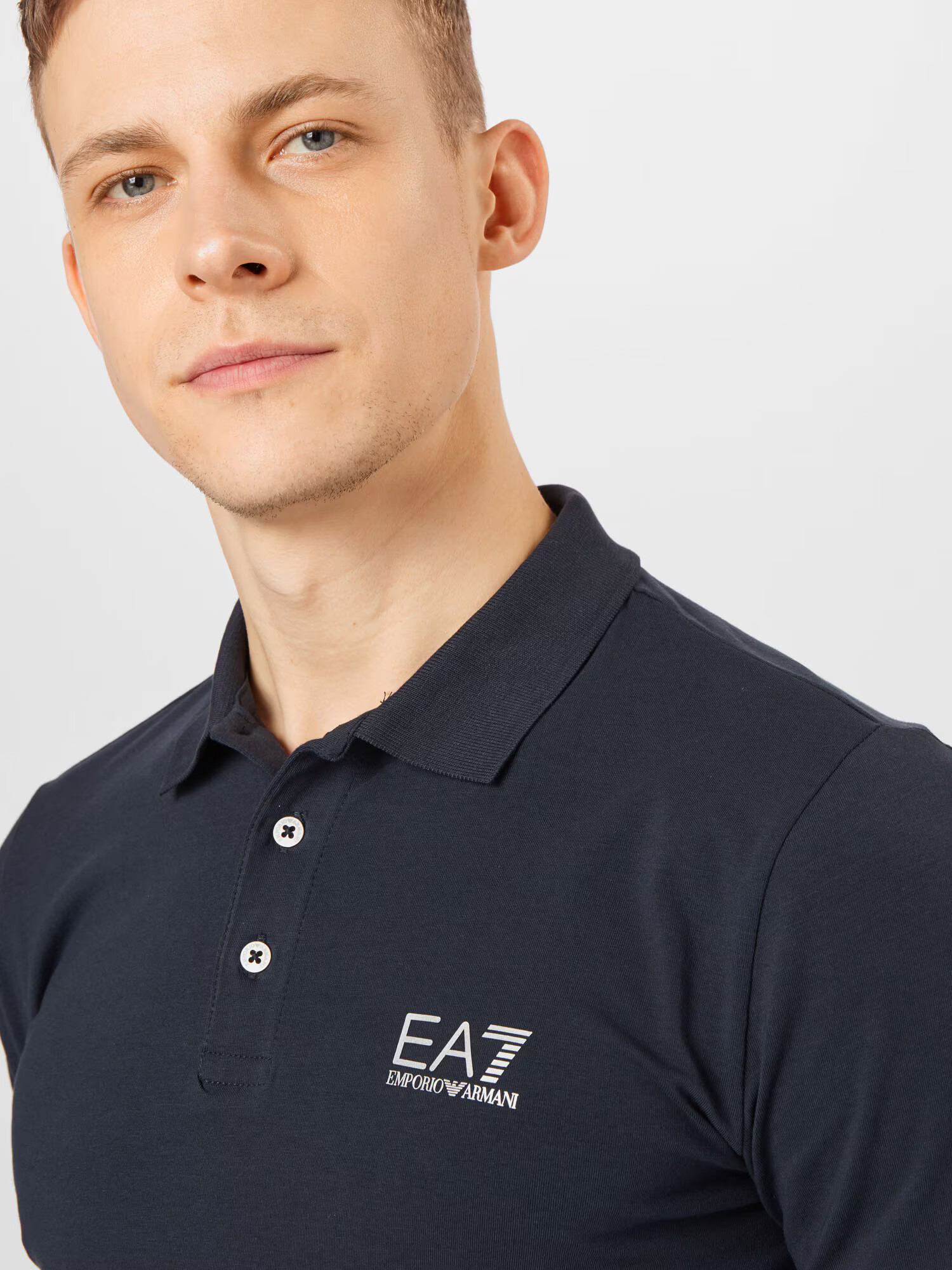 EA7 Emporio Armani Tricou albastru închis / alb - Pled.ro