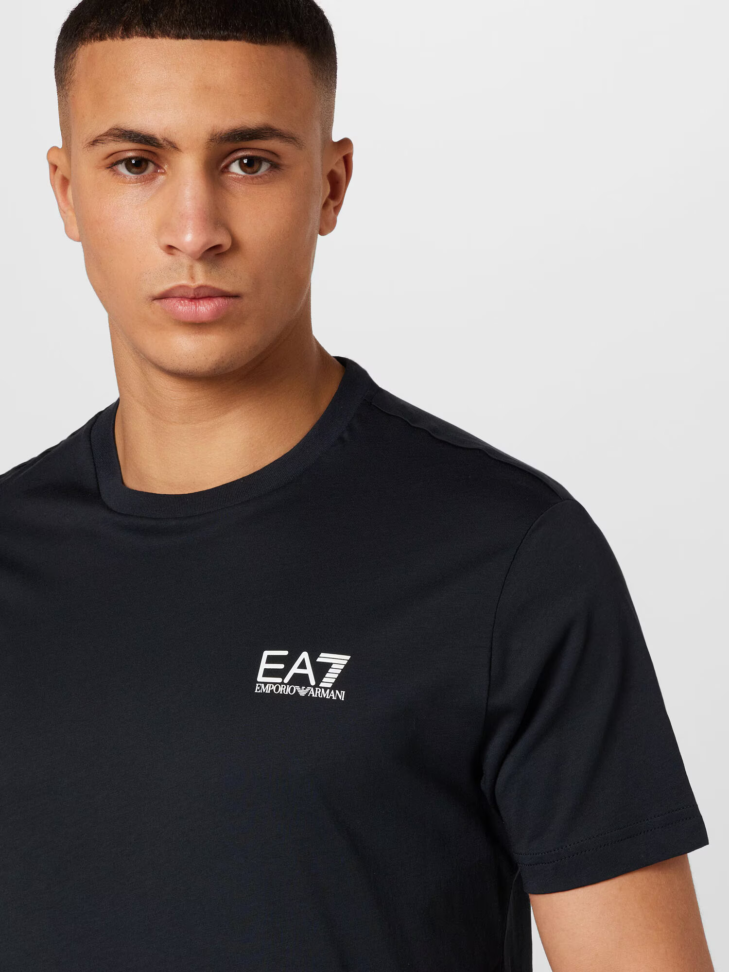 EA7 Emporio Armani Tricou funcțional albastru noapte / alb - Pled.ro