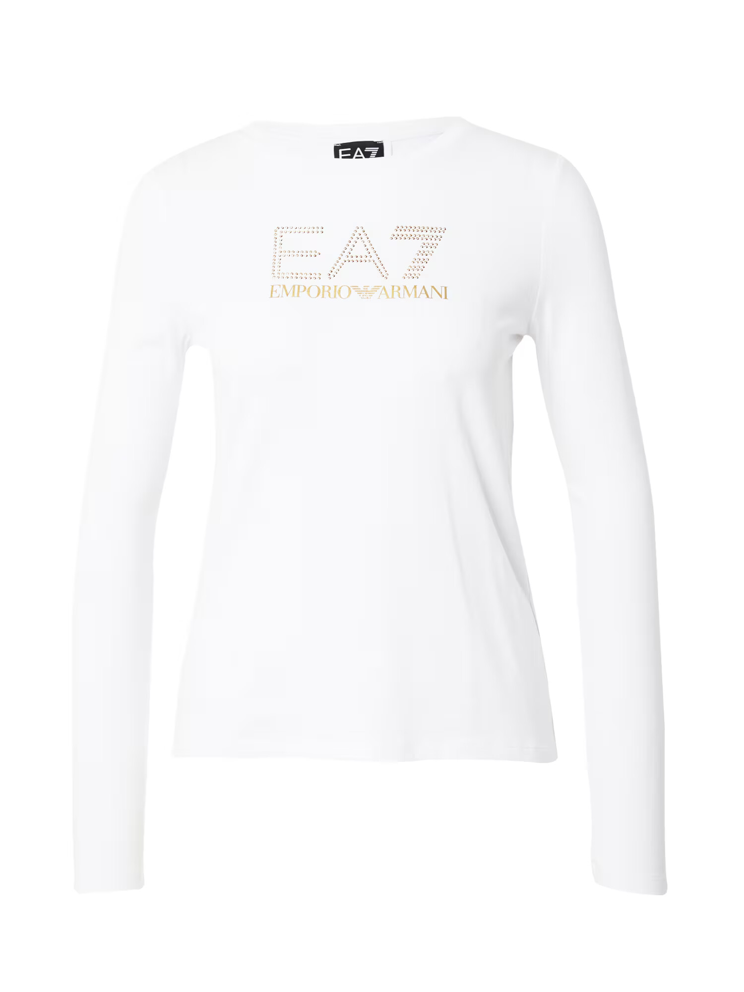 EA7 Emporio Armani Tricou auriu / alb - Pled.ro