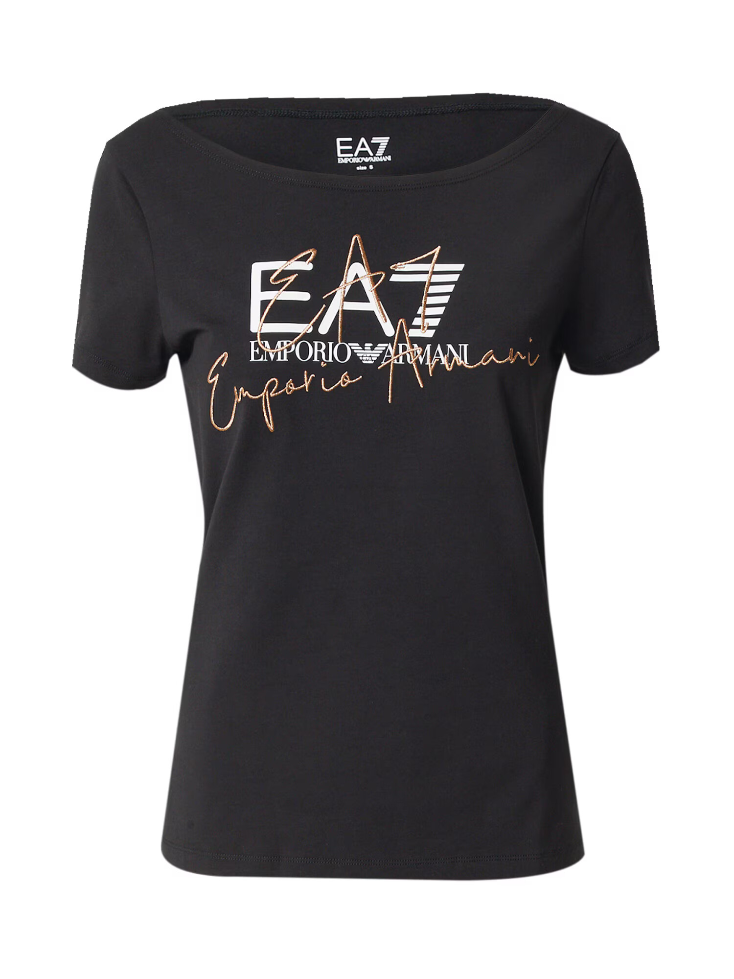 EA7 Emporio Armani Tricou auriu / negru / alb - Pled.ro