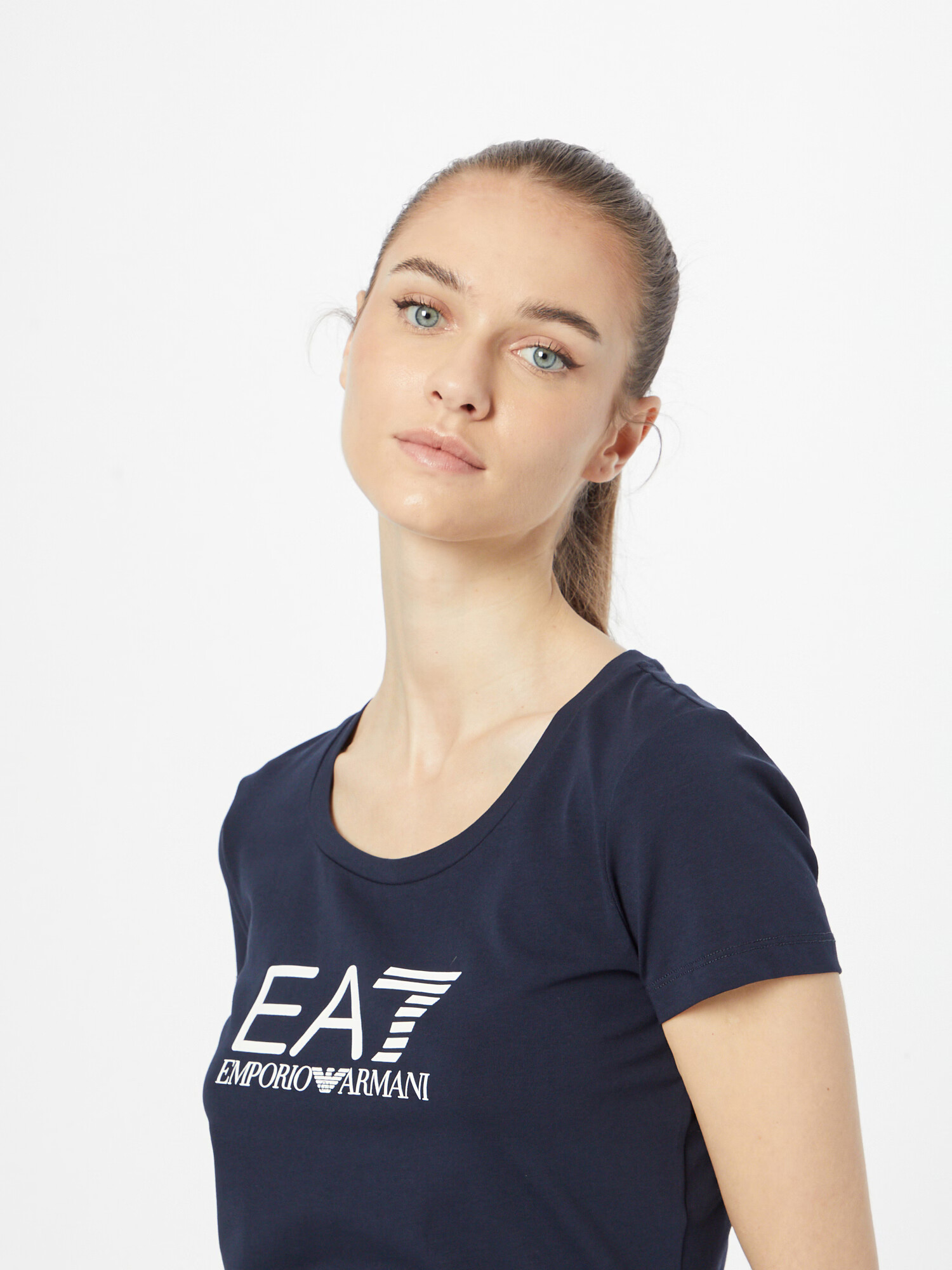 EA7 Emporio Armani Tricou bleumarin / alb - Pled.ro