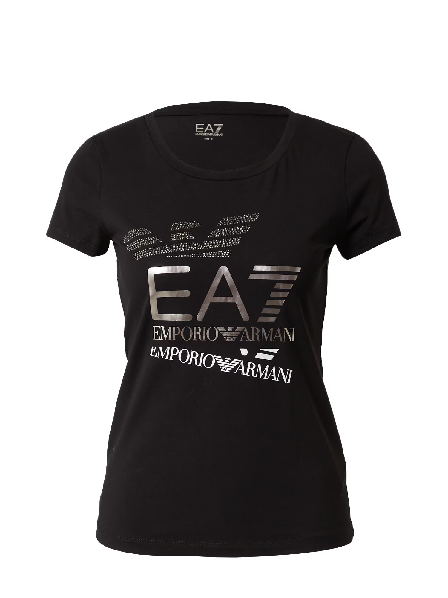 EA7 Emporio Armani Tricou bronz / negru / alb - Pled.ro