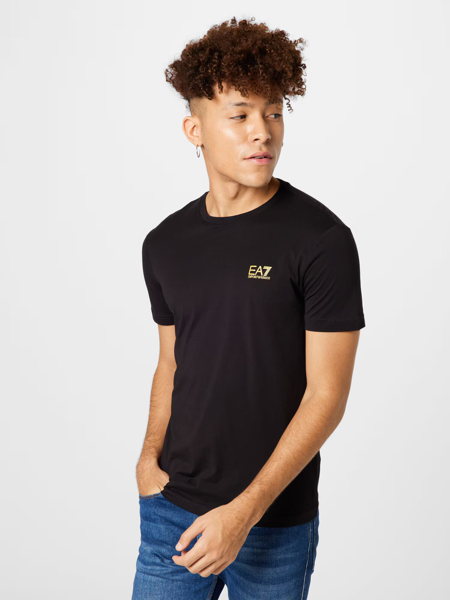 EA7 Emporio Armani Tricou funcțional galben / negru - Pled.ro