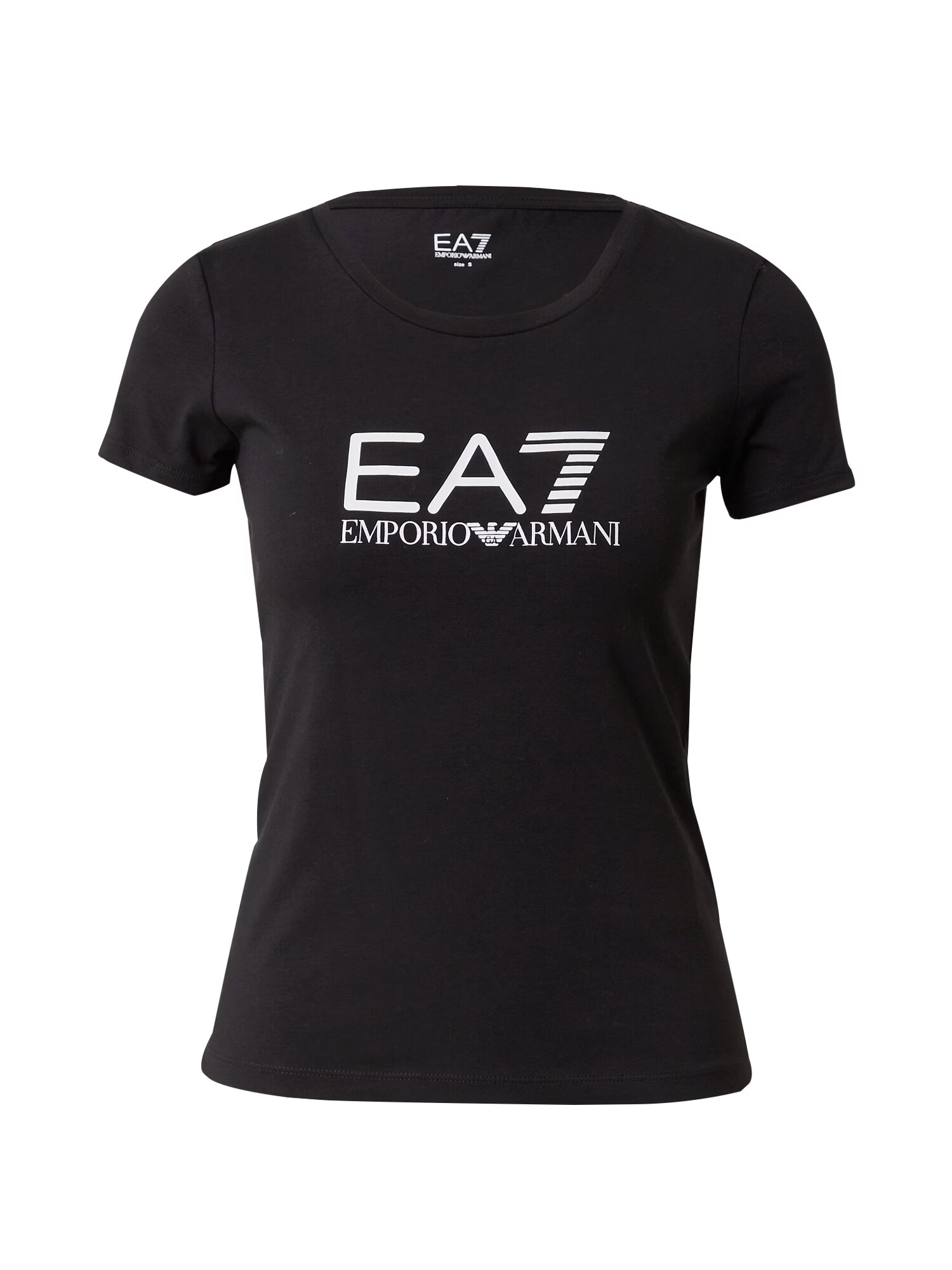 EA7 Emporio Armani Tricou negru / alb - Pled.ro