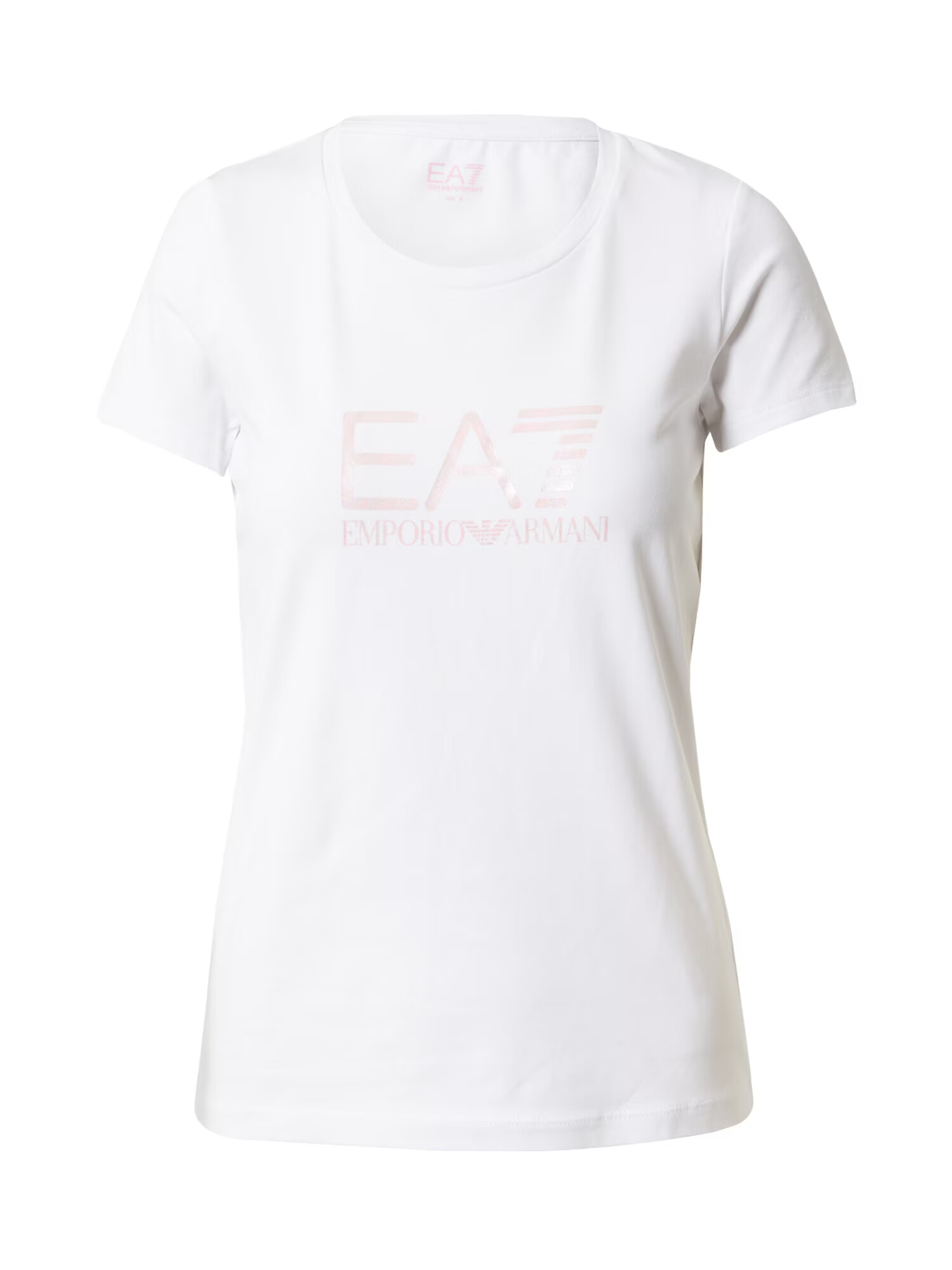 EA7 Emporio Armani Tricou roz pastel / alb - Pled.ro