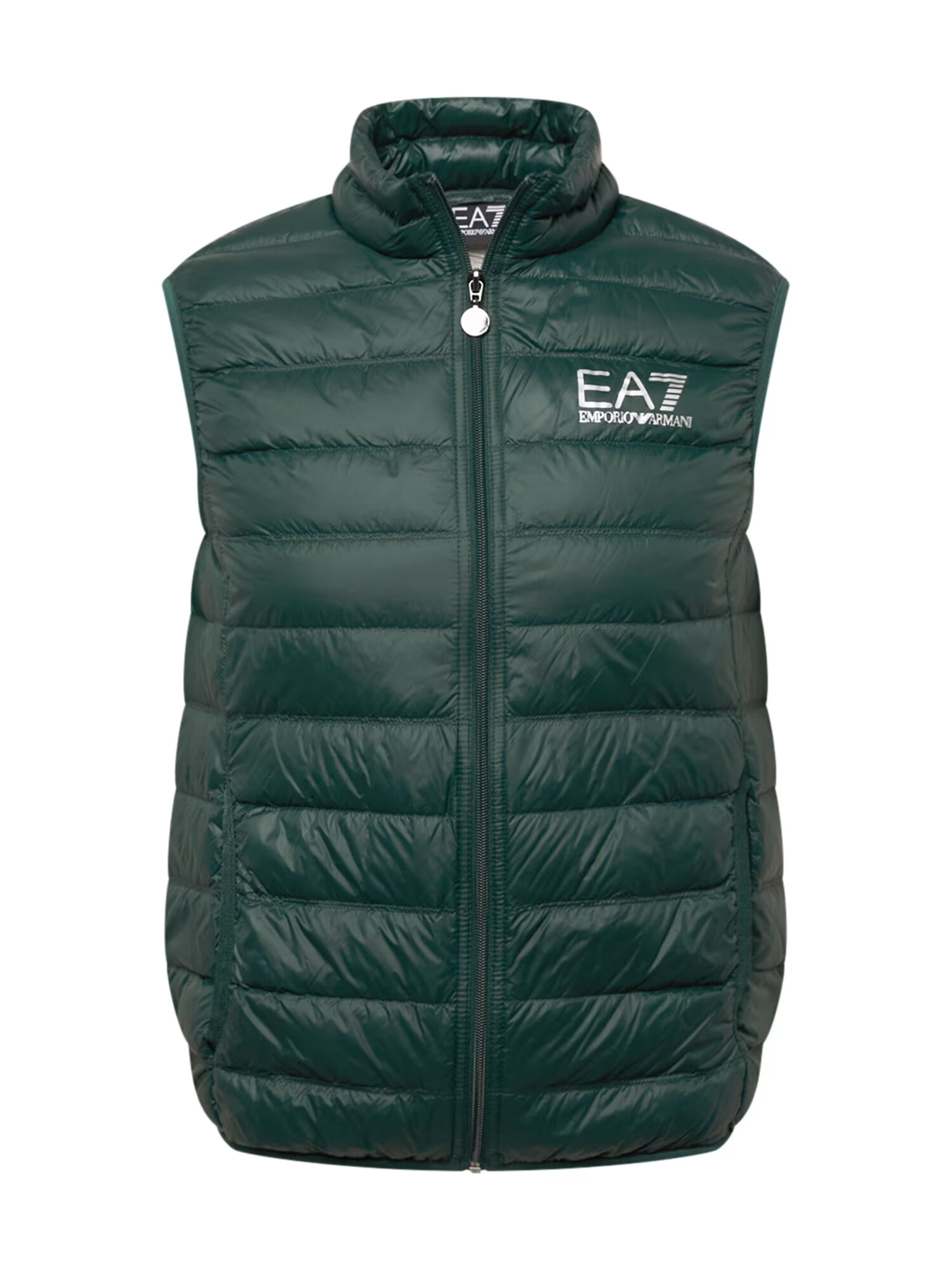 EA7 Emporio Armani Vestă verde smarald / alb - Pled.ro