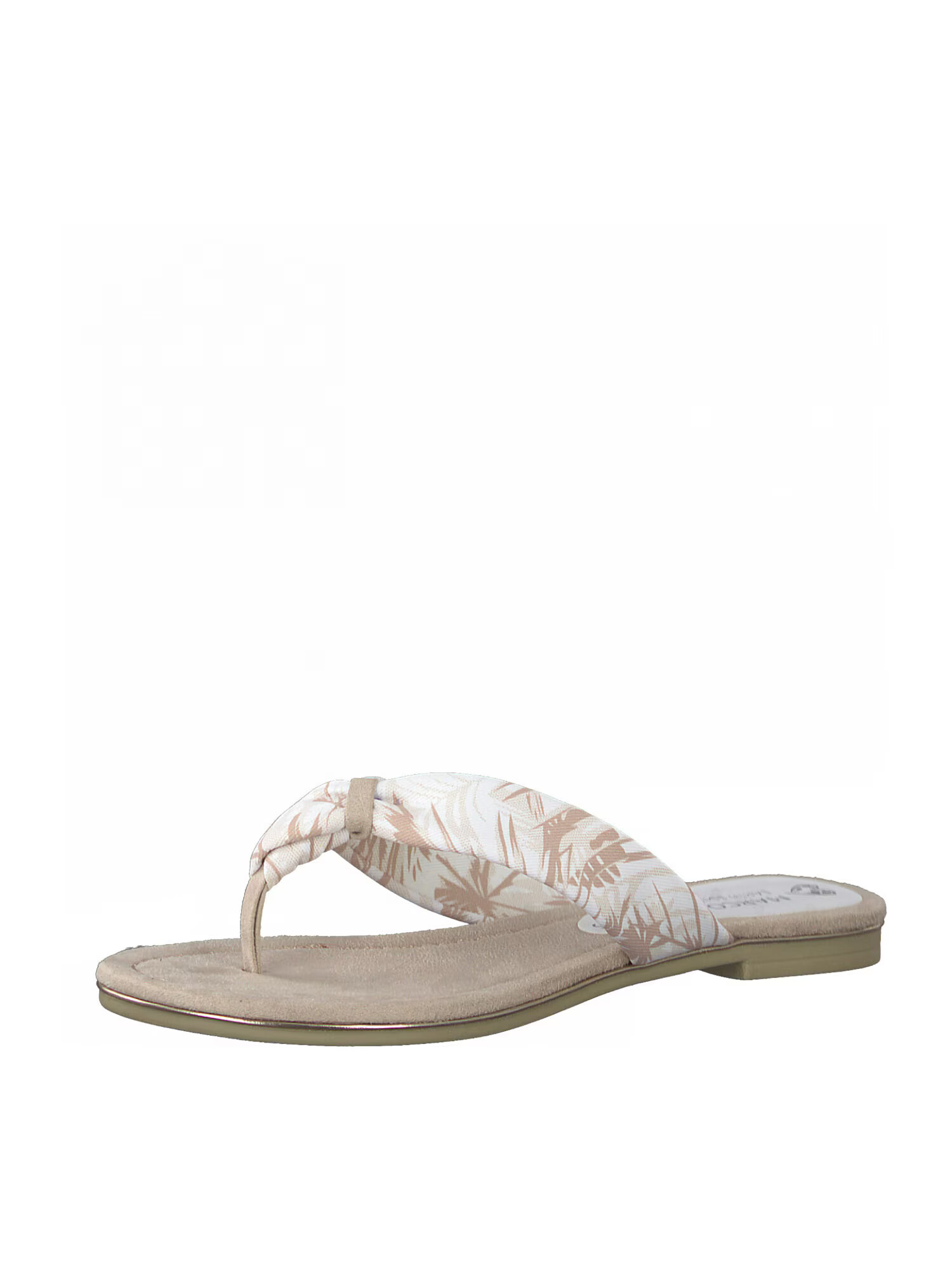 Earth Edition by Marco Tozzi Flip-flops culoarea pielii / roz pudră / alb - Pled.ro