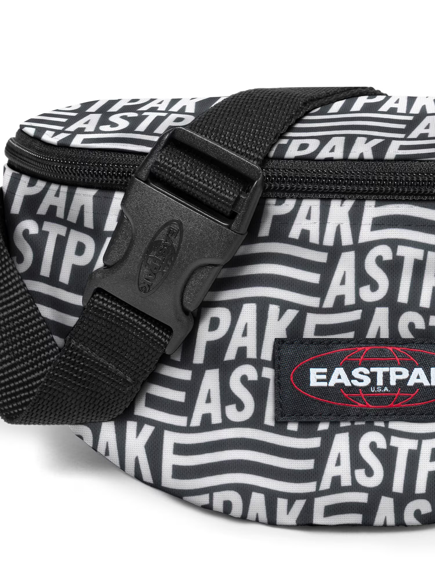 EASTPAK Borsetă 'SPRINGER' negru / alb - Pled.ro