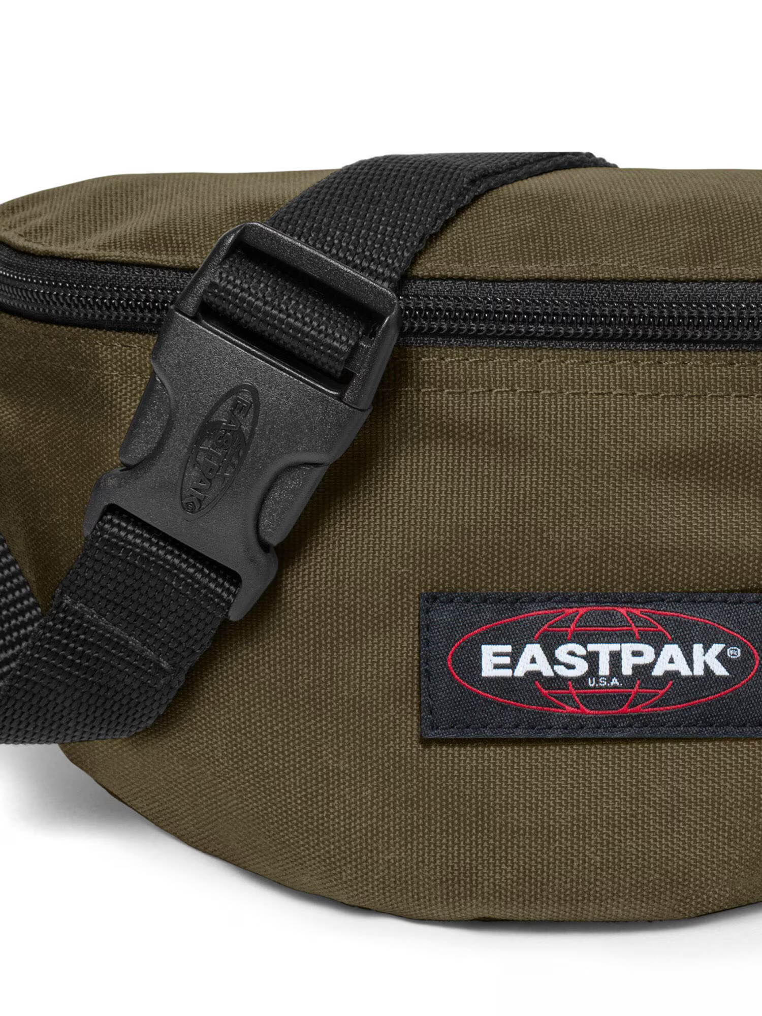 EASTPAK Borsetă 'Springer' oliv / roșu / negru / alb - Pled.ro