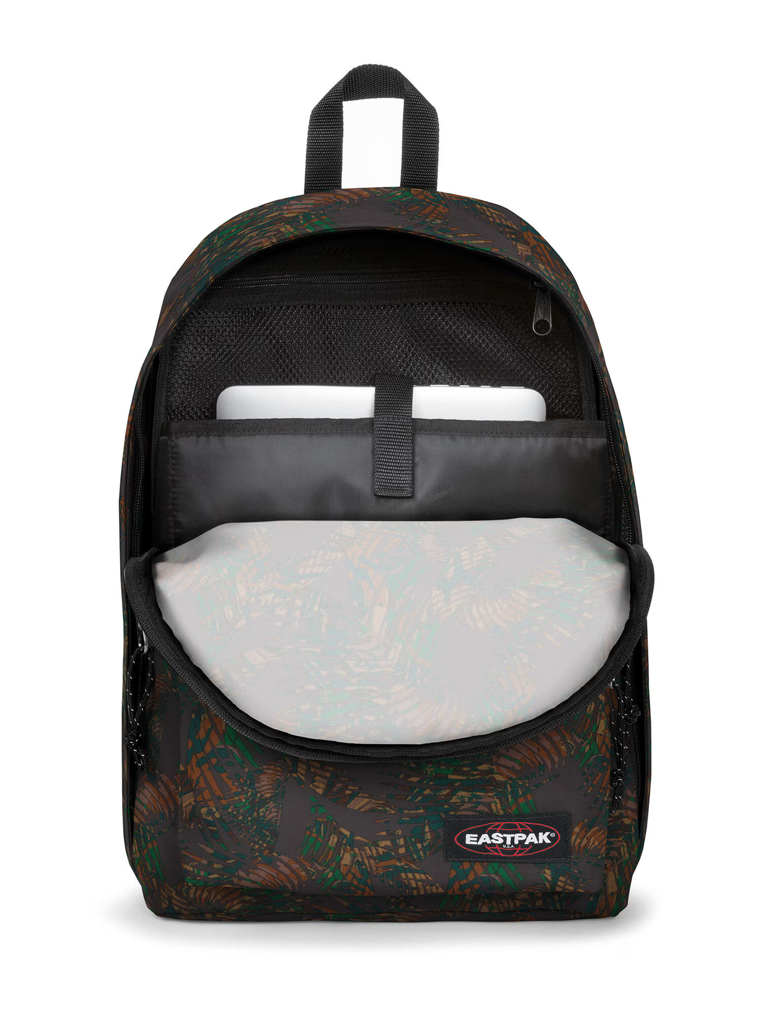 EASTPAK Rucsac maro / verde / negru / alb - Pled.ro