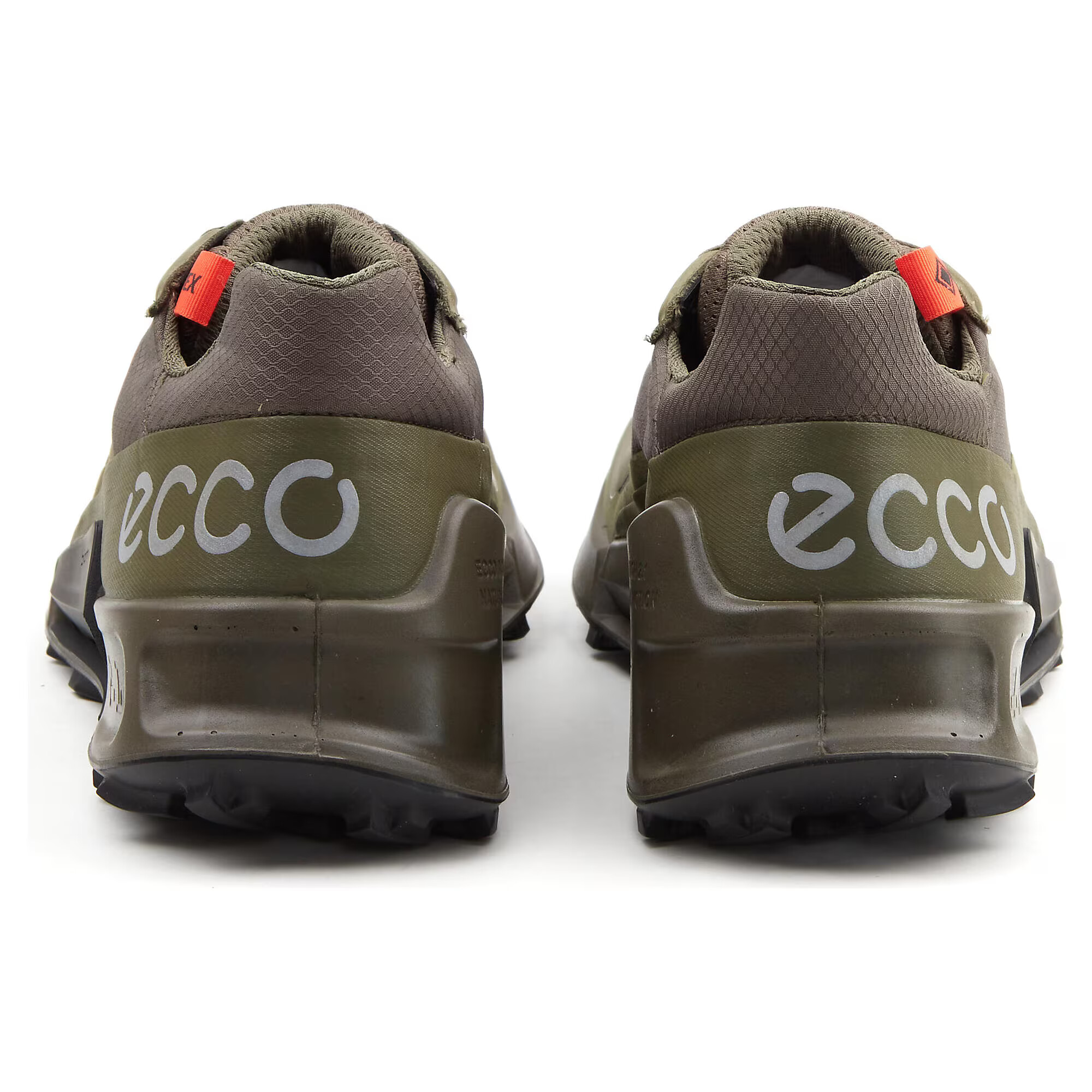 ECCO Sneaker low 'Biom' gri deschis / kaki / oliv / portocaliu neon - Pled.ro