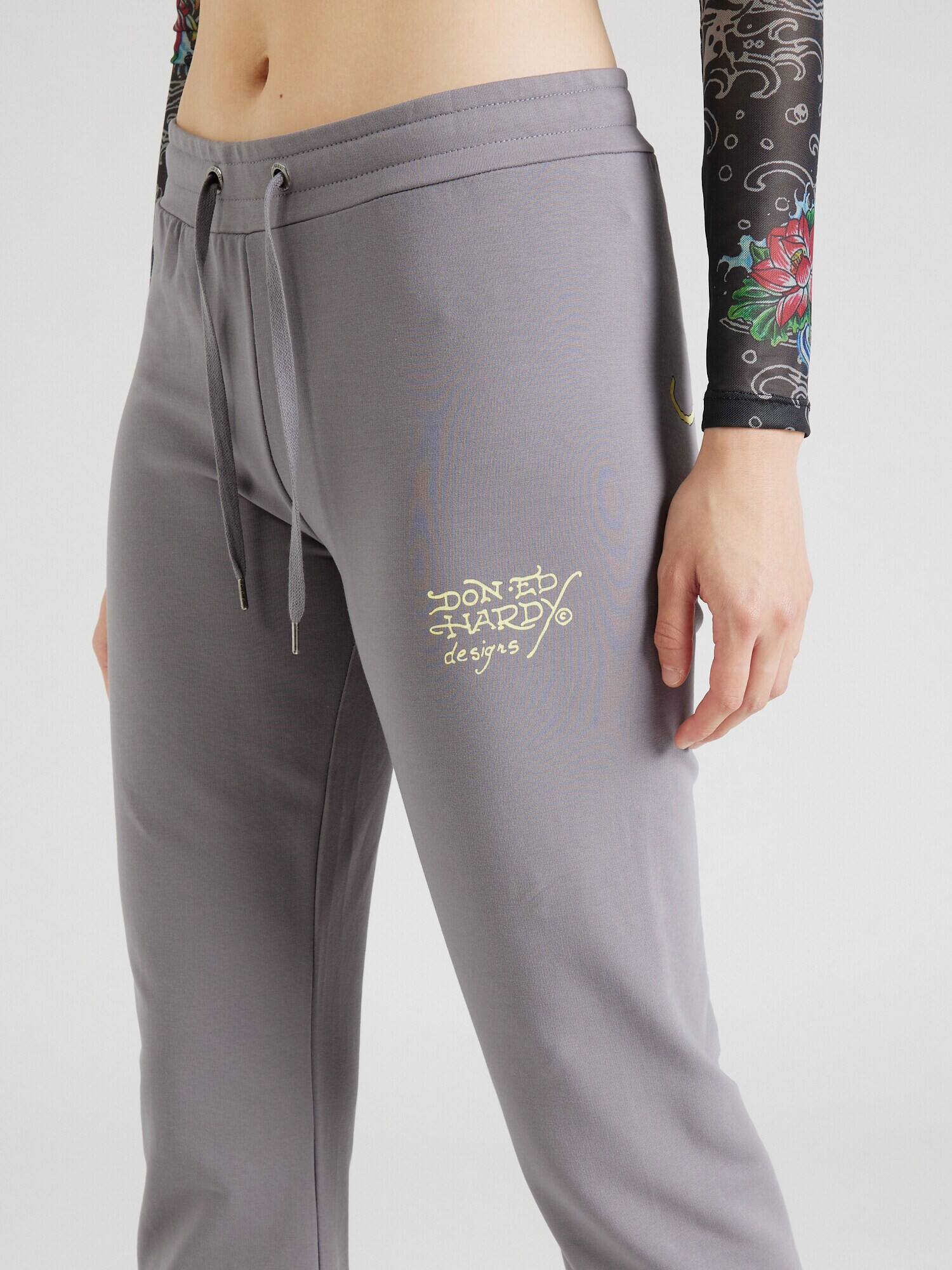 Ed Hardy Pantaloni galben / gri - Pled.ro