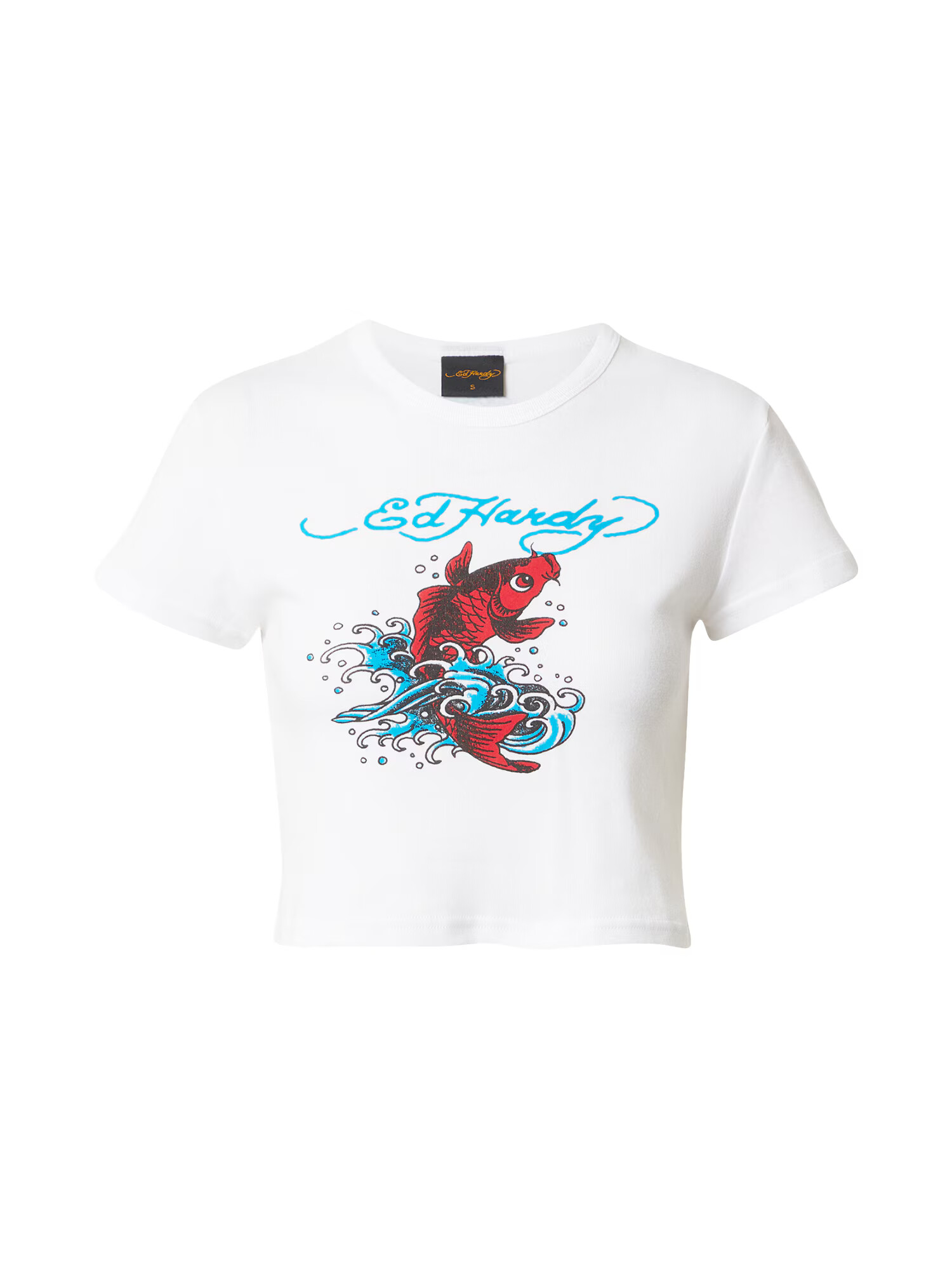 Ed Hardy Tricou ' 'KOI' azur / roșu / negru / alb - Pled.ro