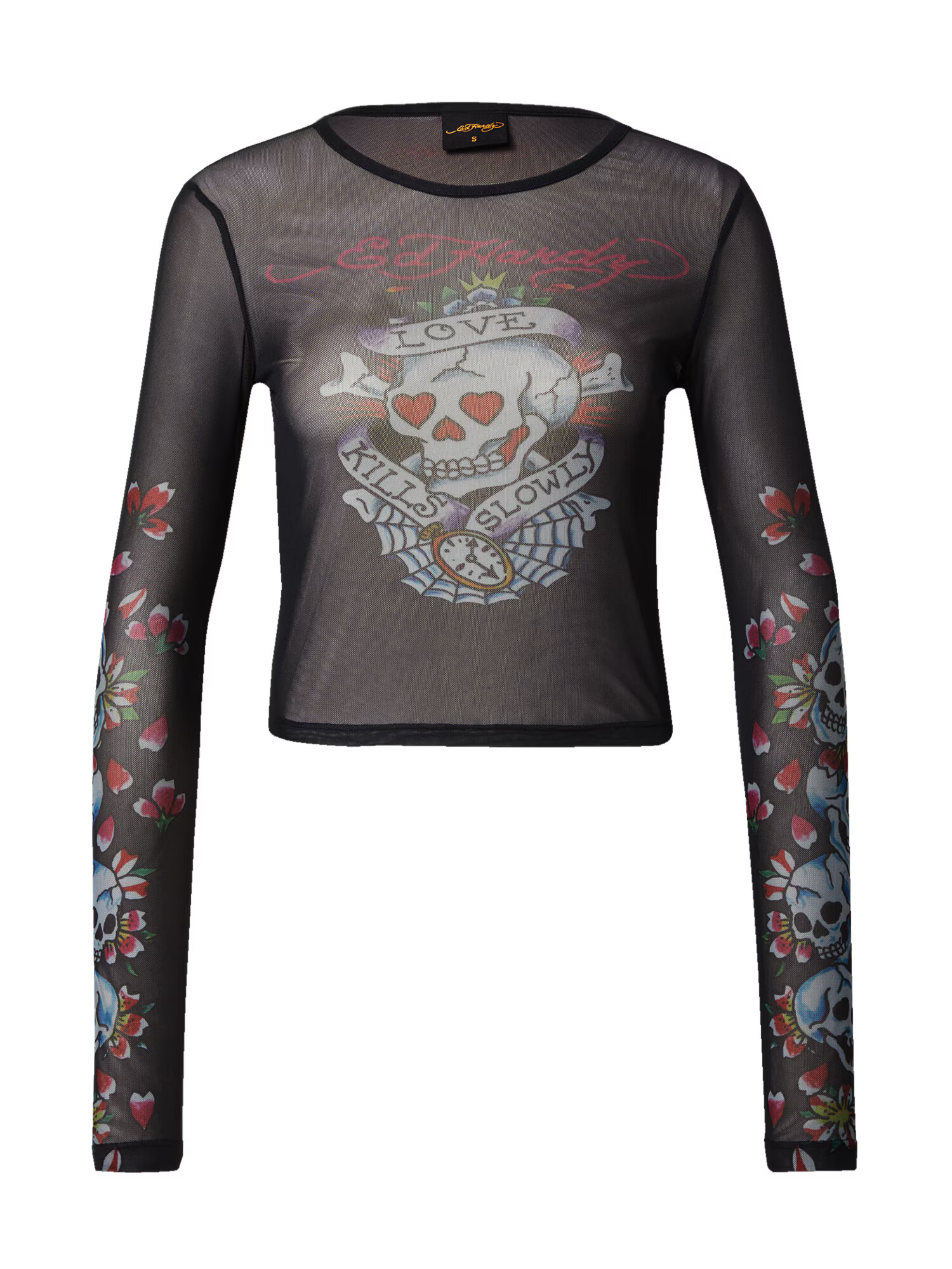 Ed Hardy Tricou lila / roșu / negru / alb - Pled.ro