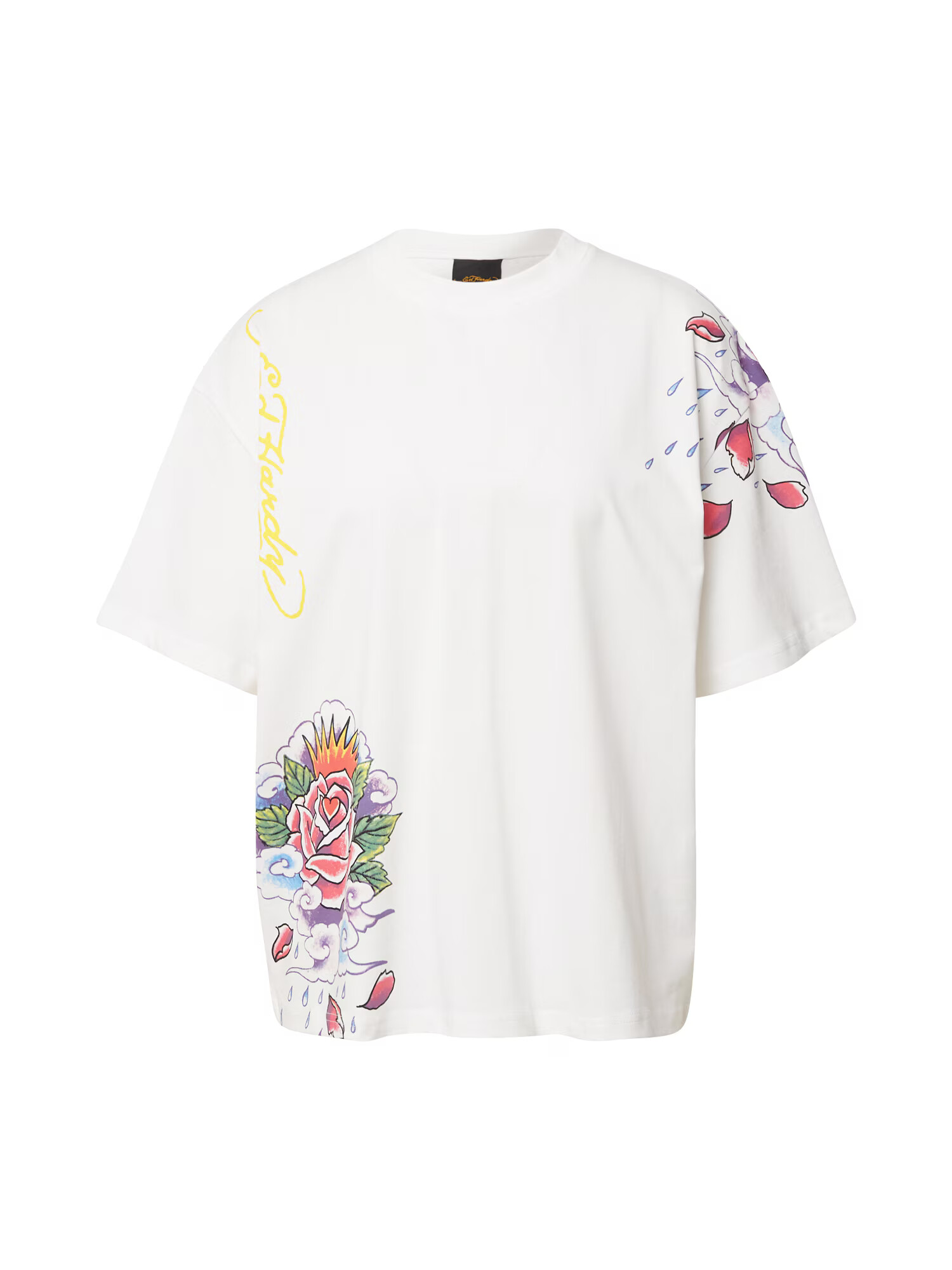 Ed Hardy Tricou 'Raining Roses' mai multe culori / alb - Pled.ro