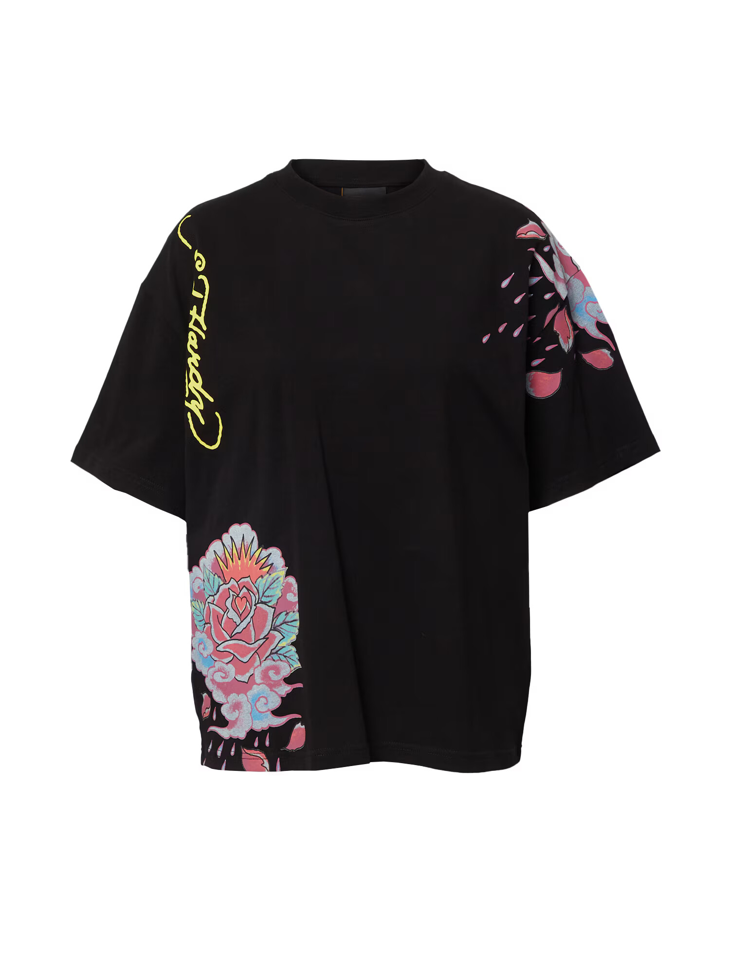 Ed Hardy Tricou 'Raining Roses' mai multe culori / negru - Pled.ro