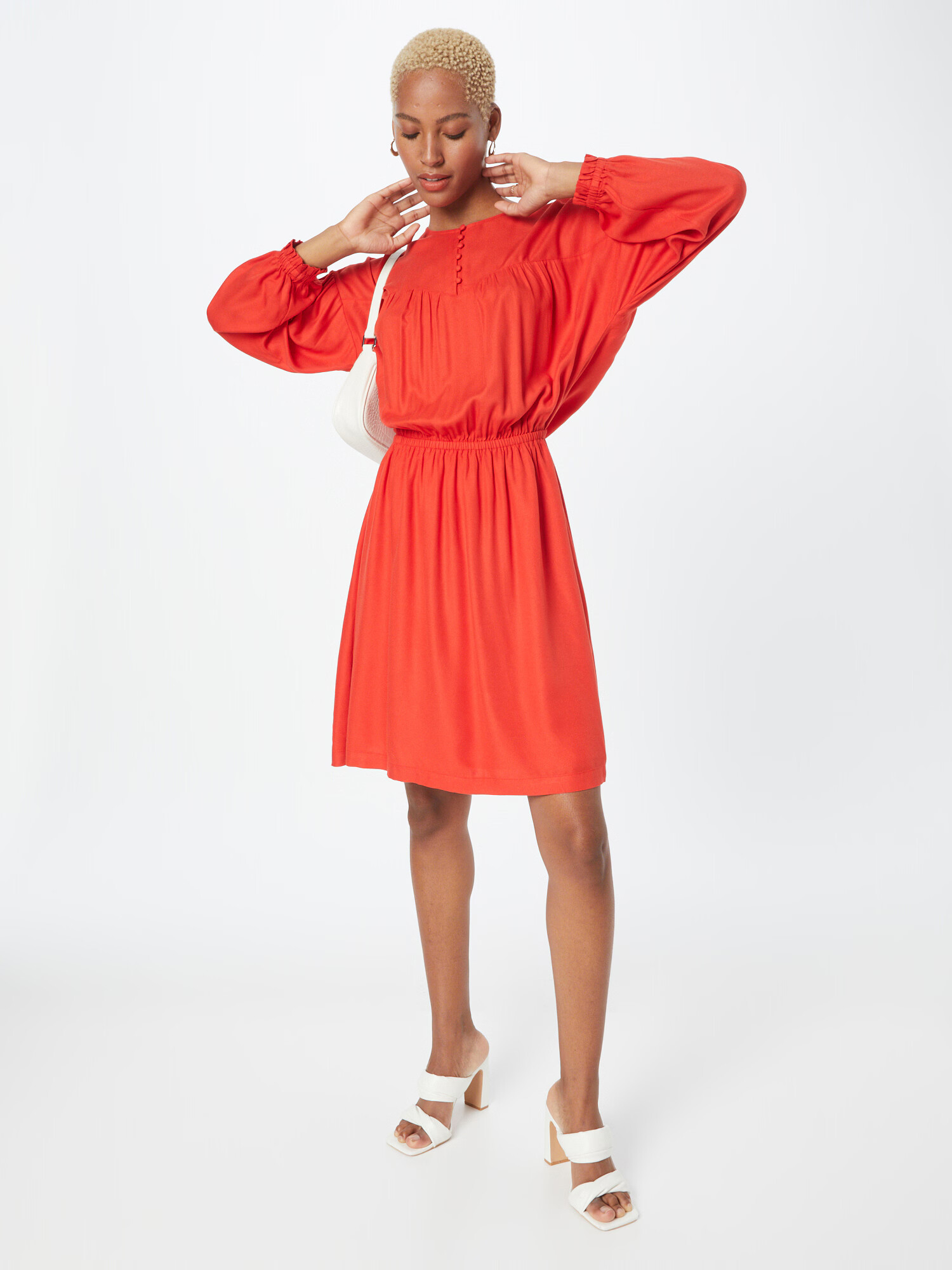 ESPRIT Rochie tip bluză roșu orange - Pled.ro