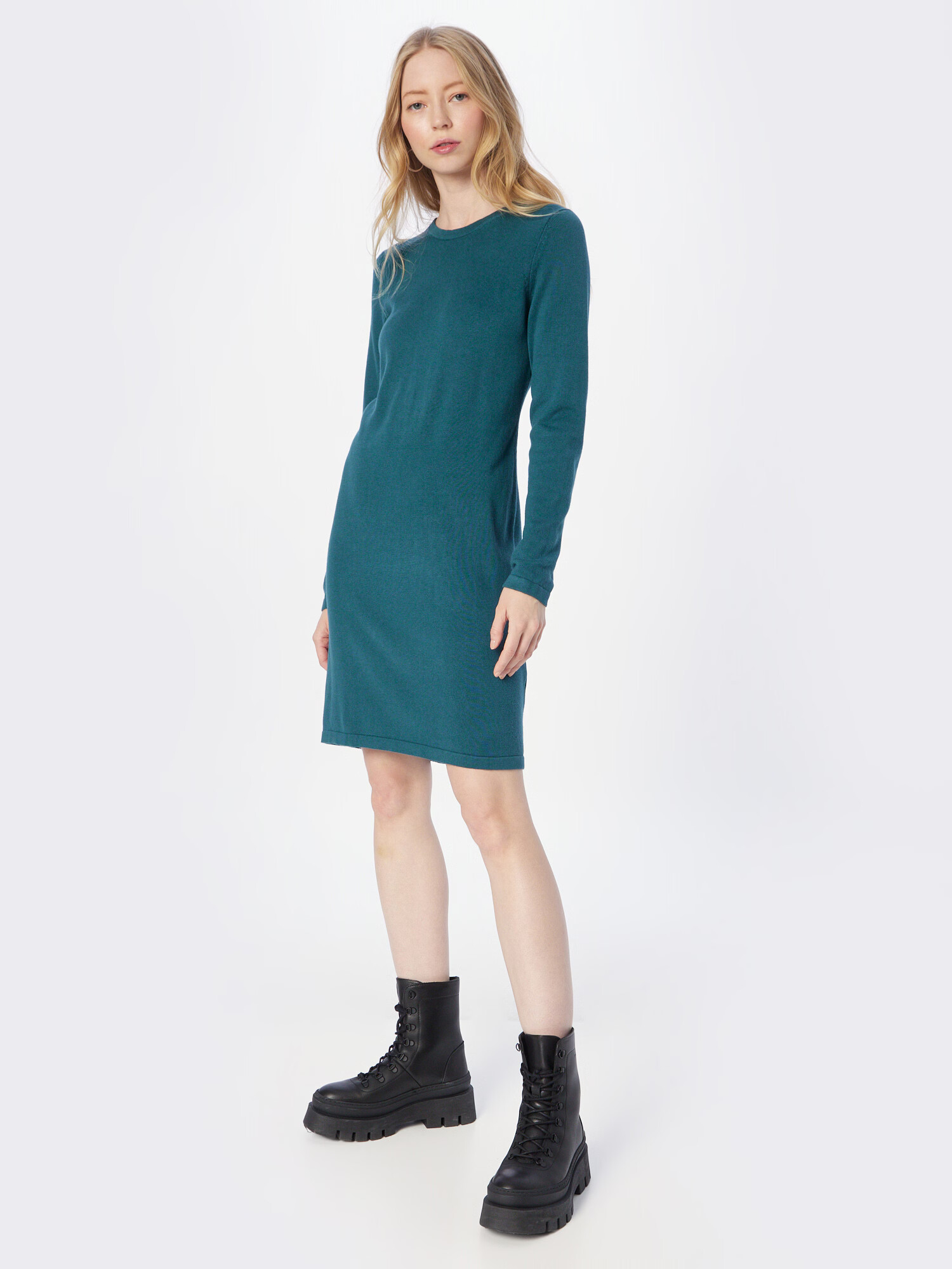 ESPRIT Rochie tricotat verde smarald - Pled.ro