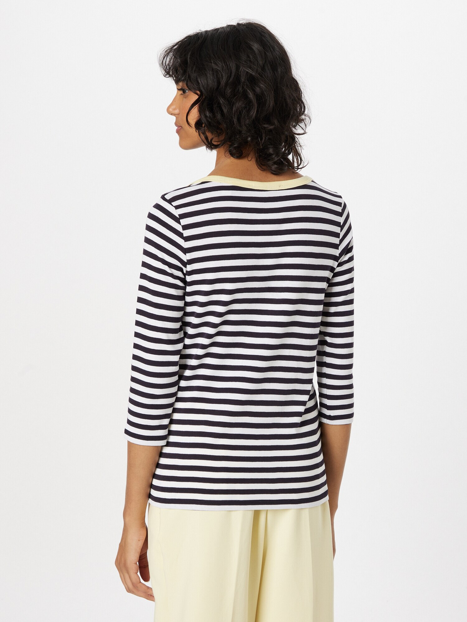 ESPRIT Tricou crem / bleumarin / alb - Pled.ro