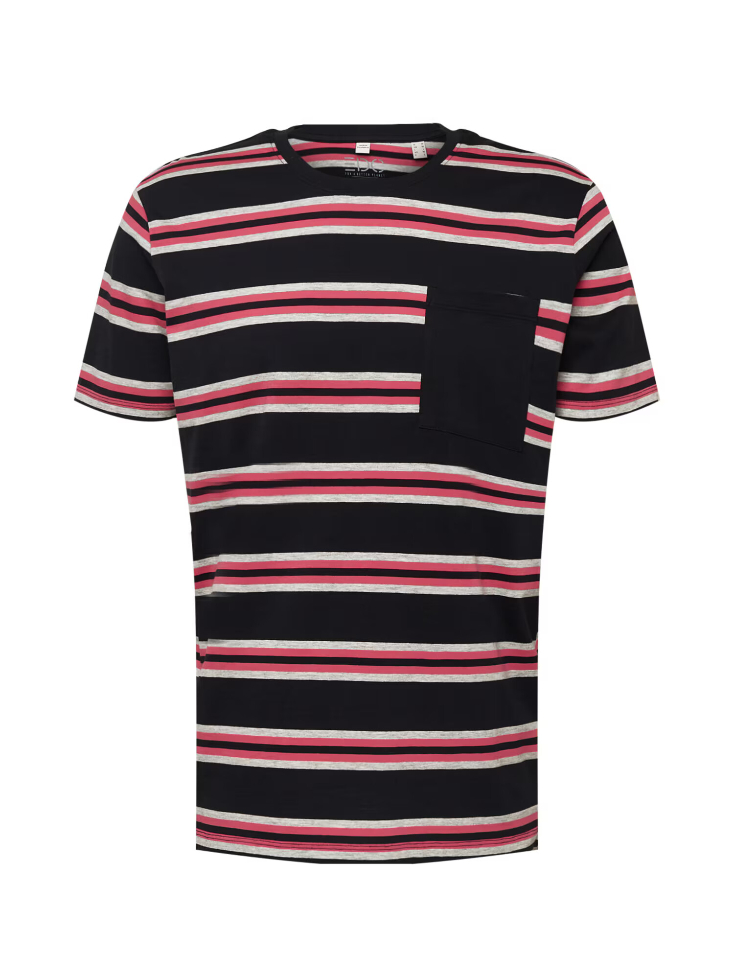 ESPRIT Tricou ecru / fucsia / negru - Pled.ro