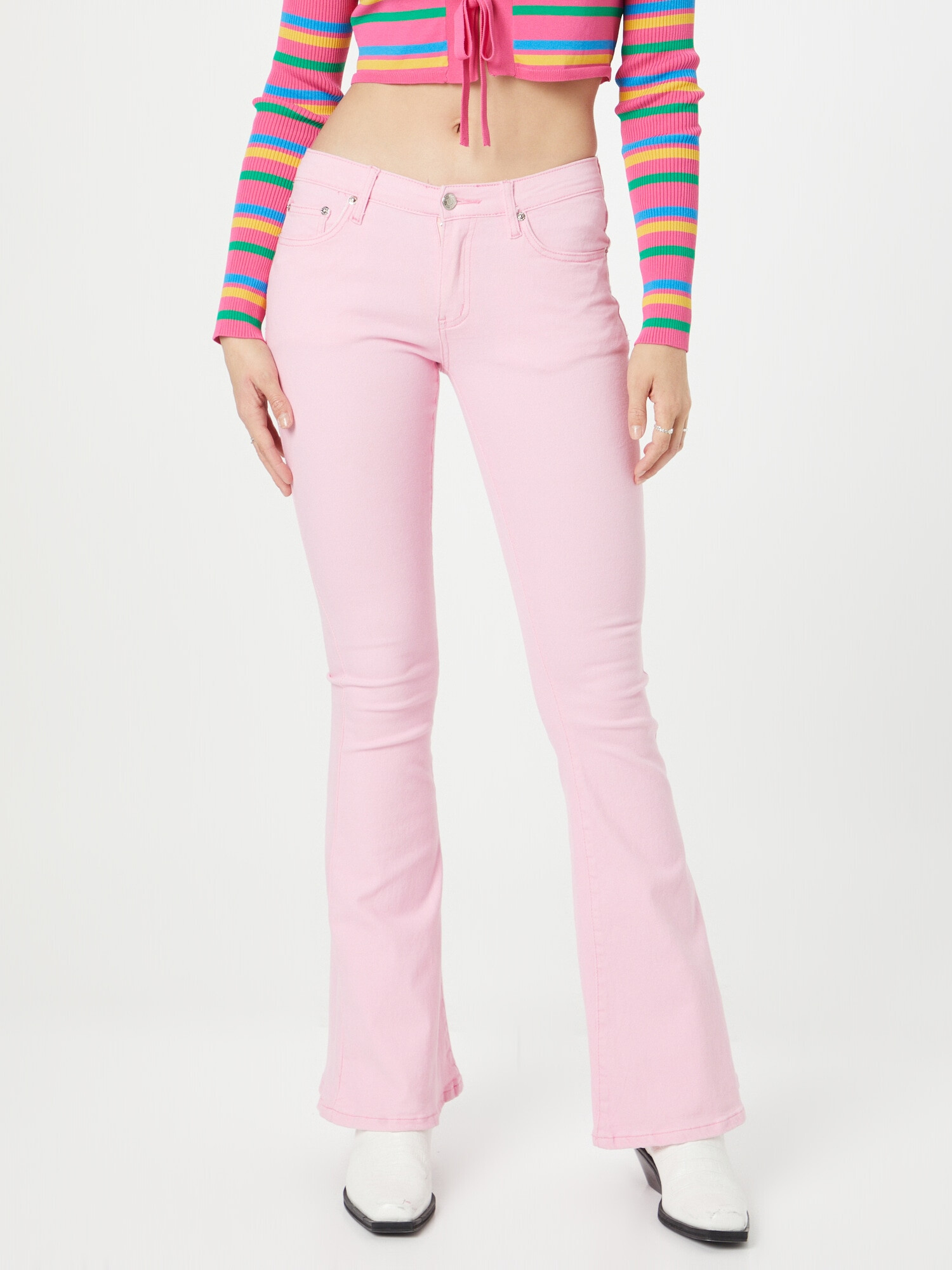 Edikted Jeans roz pastel - Pled.ro