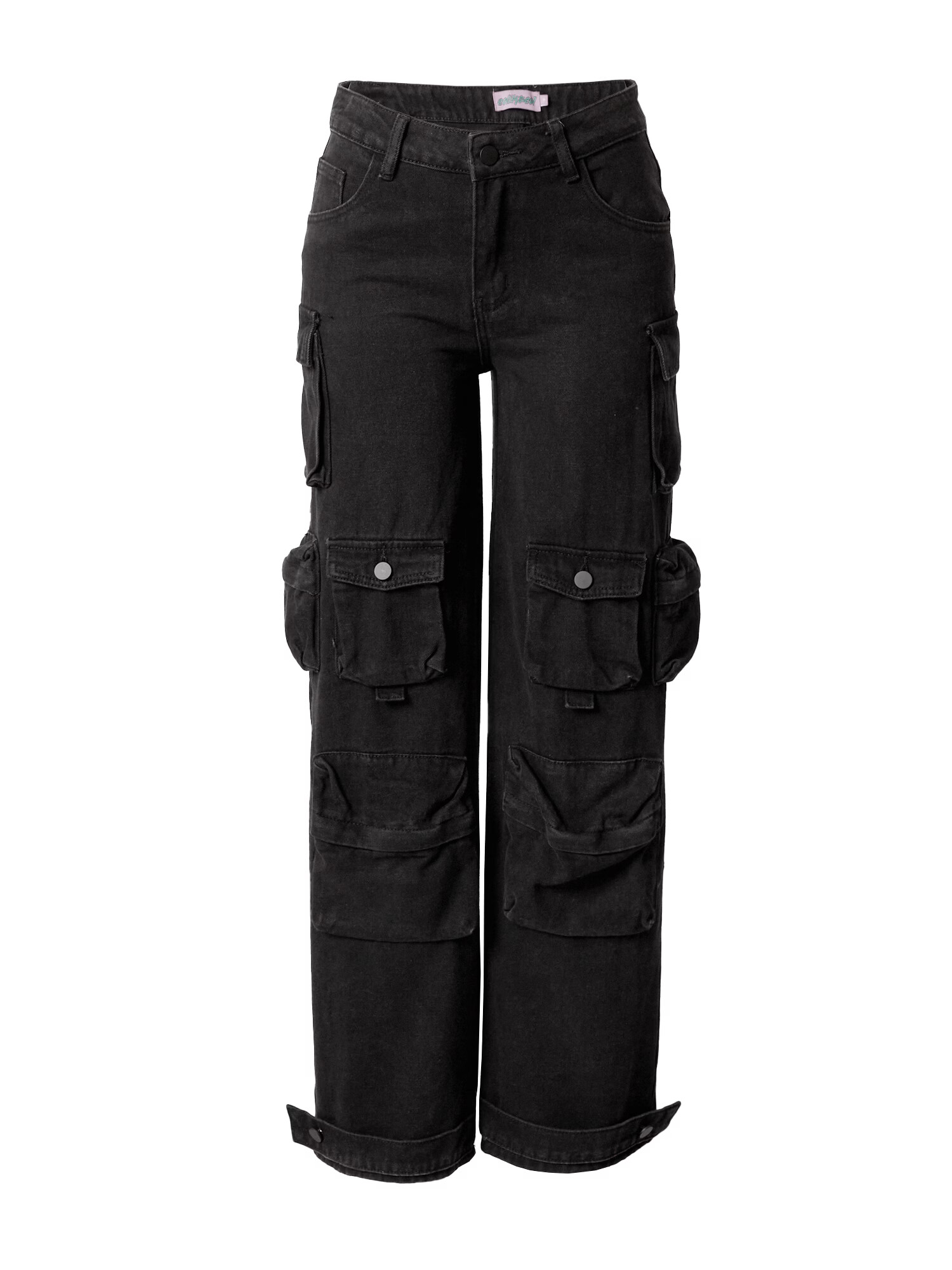 Edikted Pantaloni eleganți negru denim - Pled.ro