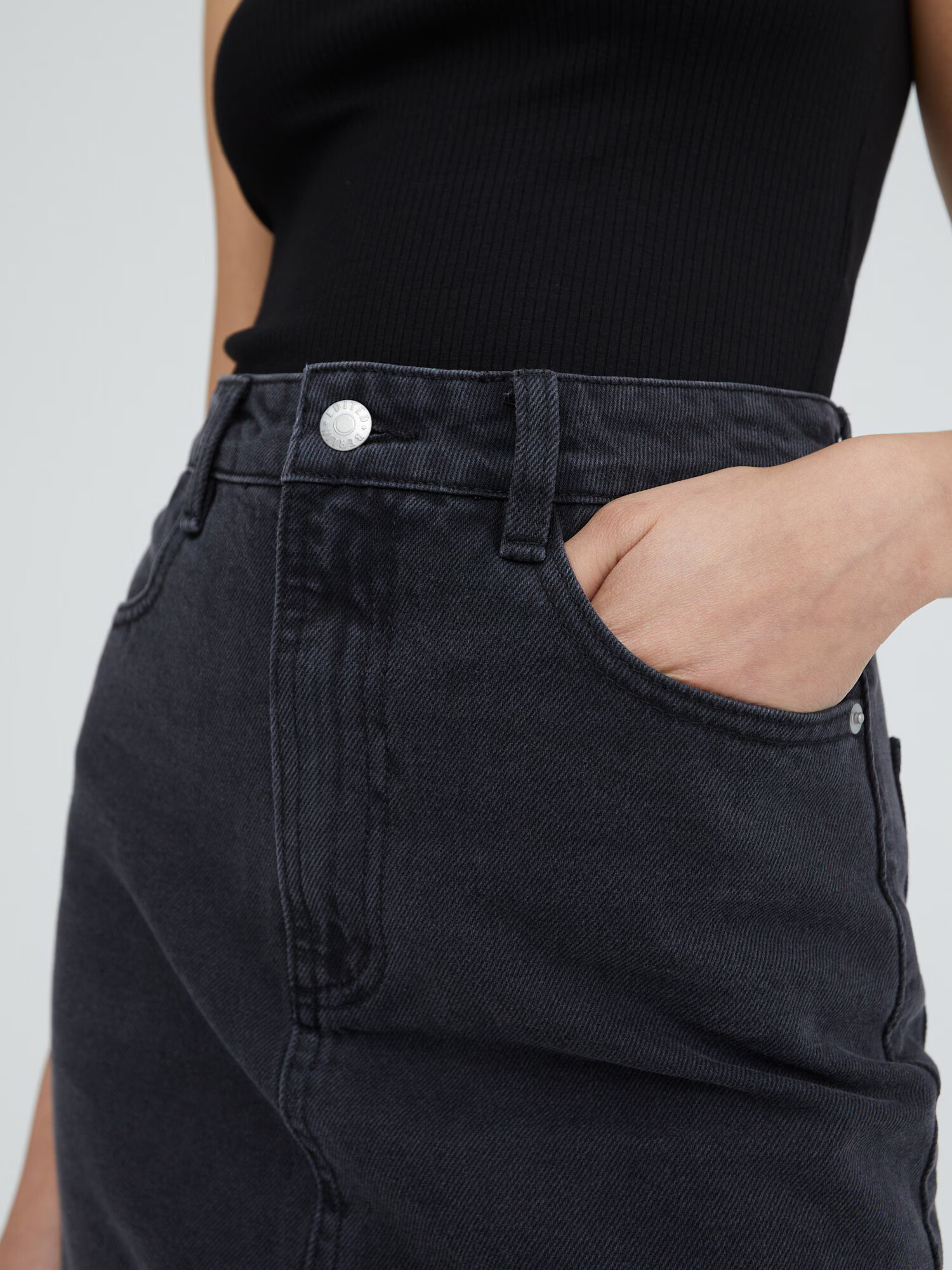 EDITED Fustă negru denim - Pled.ro