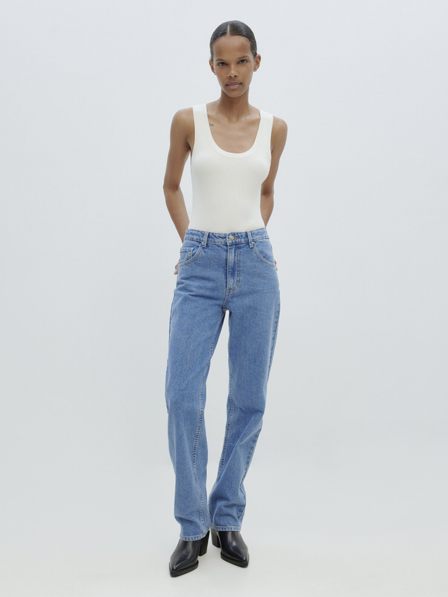 EDITED Jeans 'Rowan' albastru denim - Pled.ro