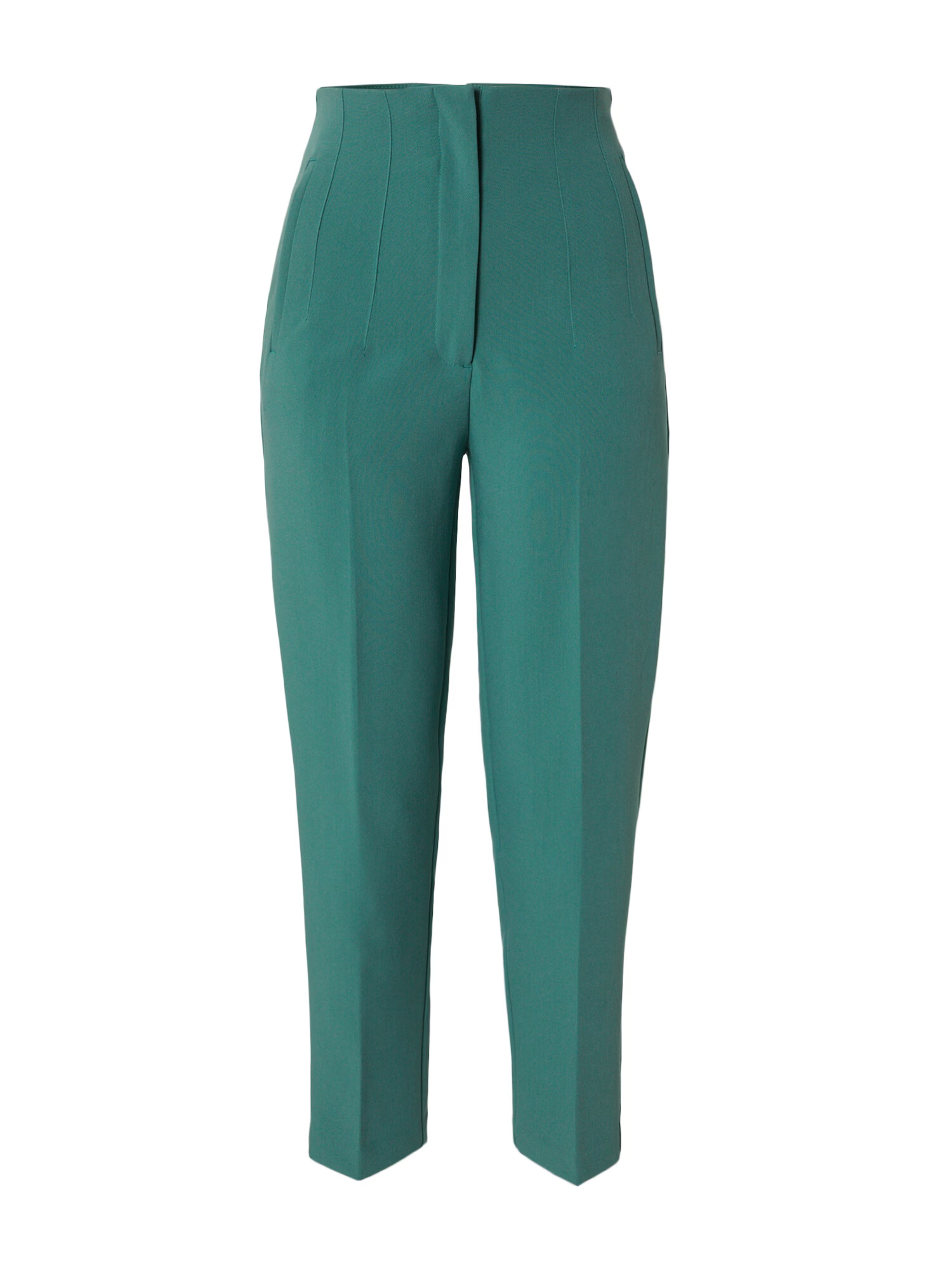 EDITED Pantaloni cu dungă 'Charlotta' verde - Pled.ro