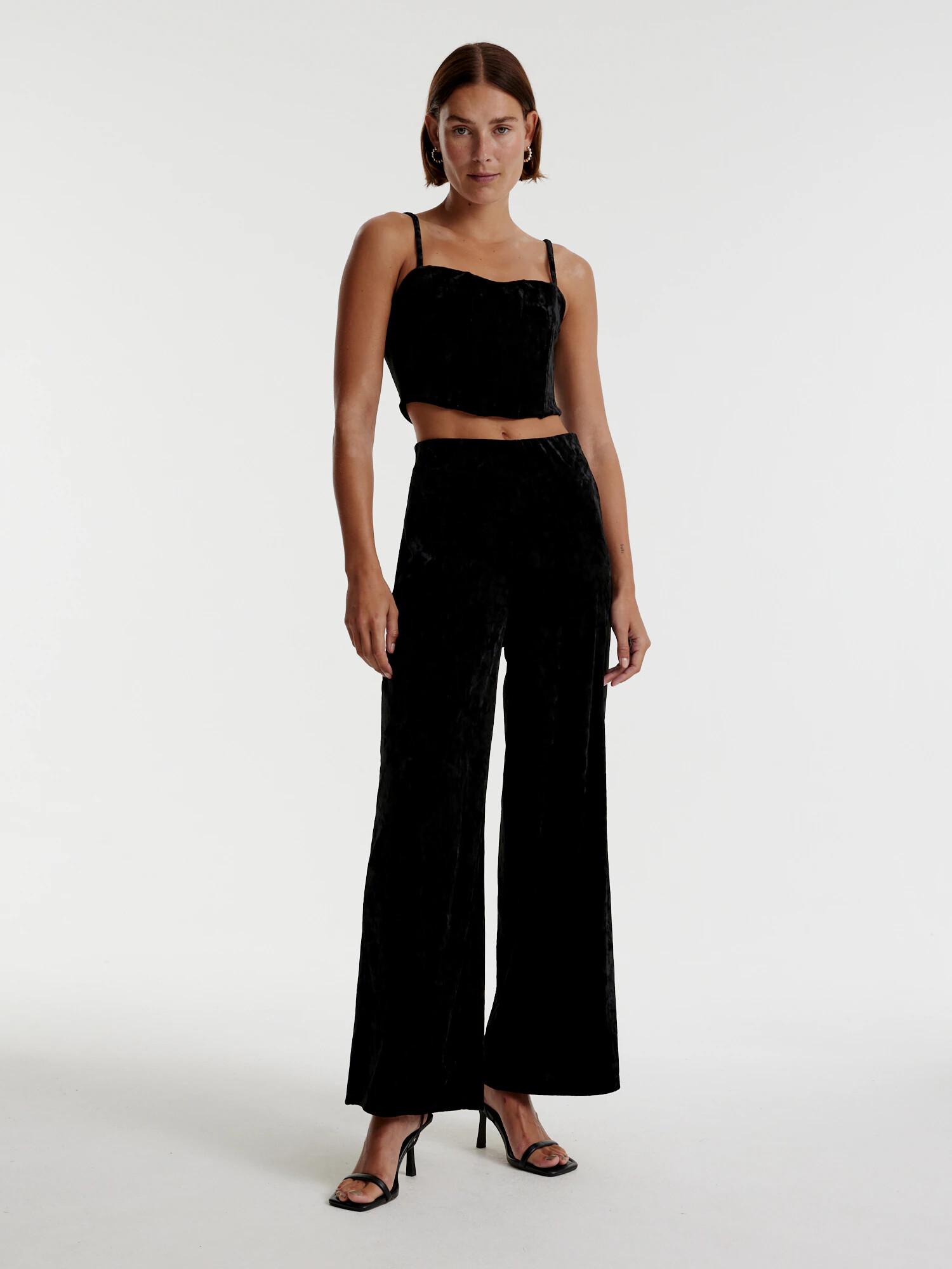 EDITED Pantaloni 'Dahlia' negru - Pled.ro