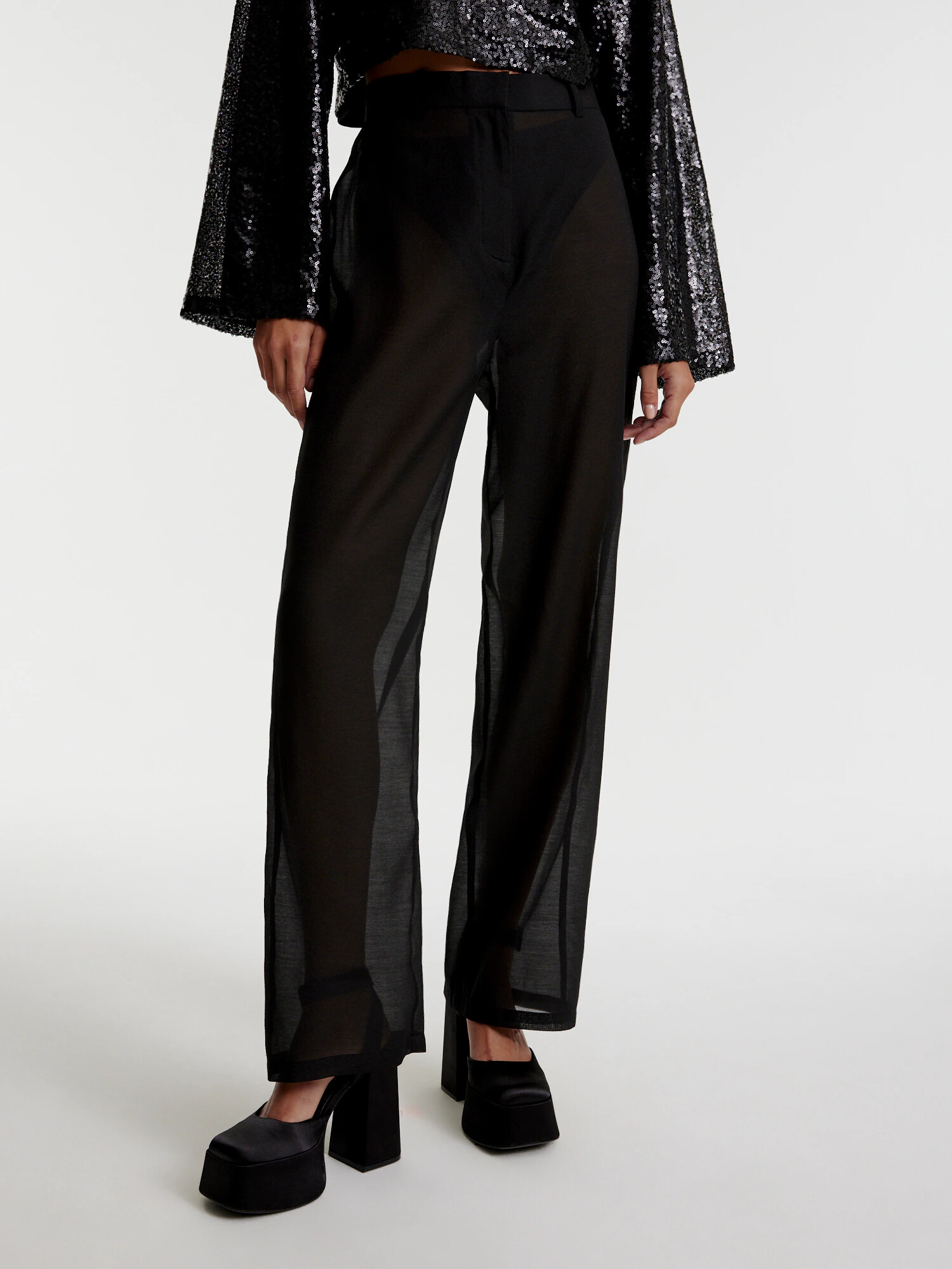 EDITED Pantaloni 'Kendal' negru - Pled.ro