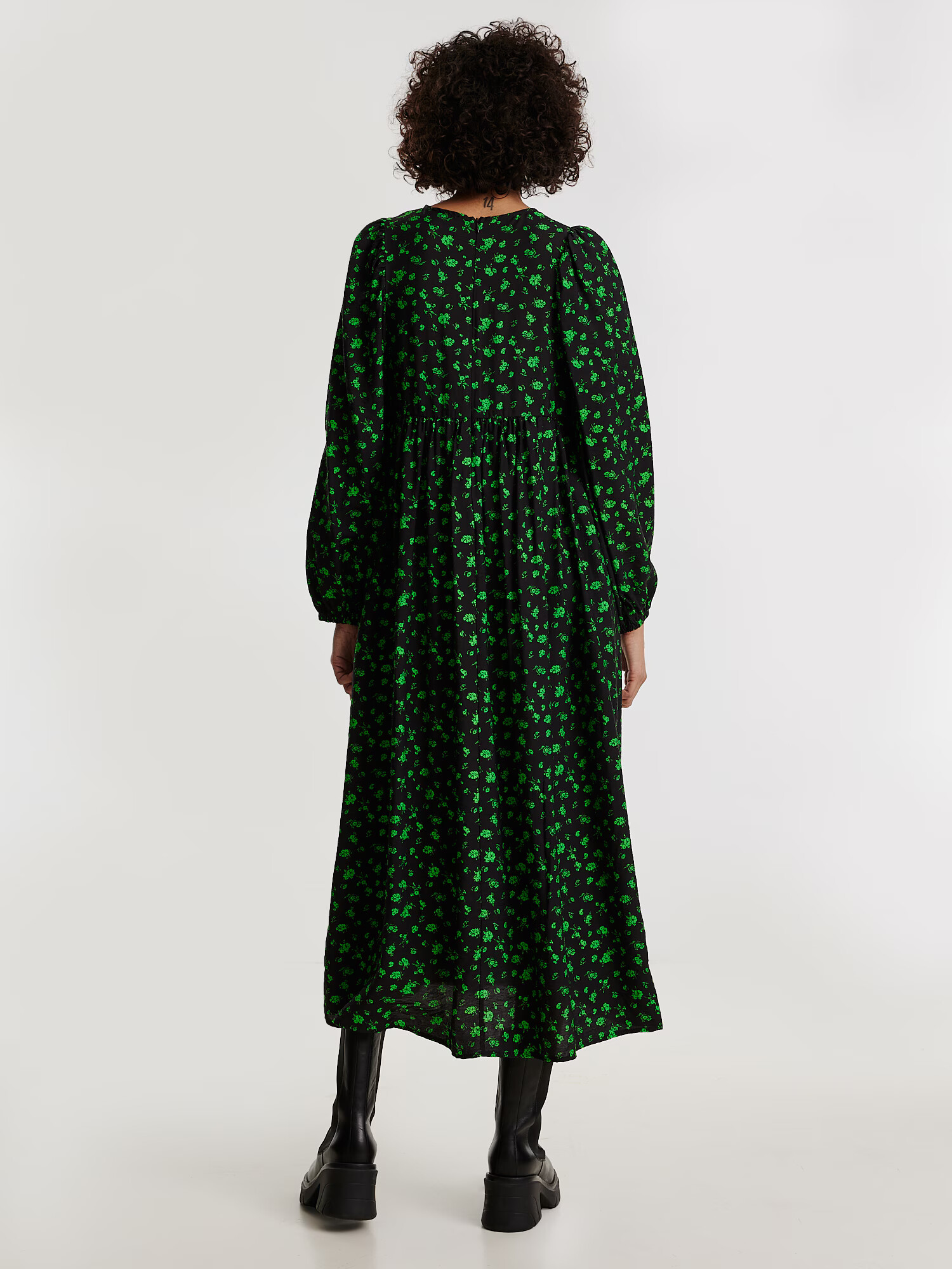 EDITED Rochie 'Bonny' verde / negru - Pled.ro