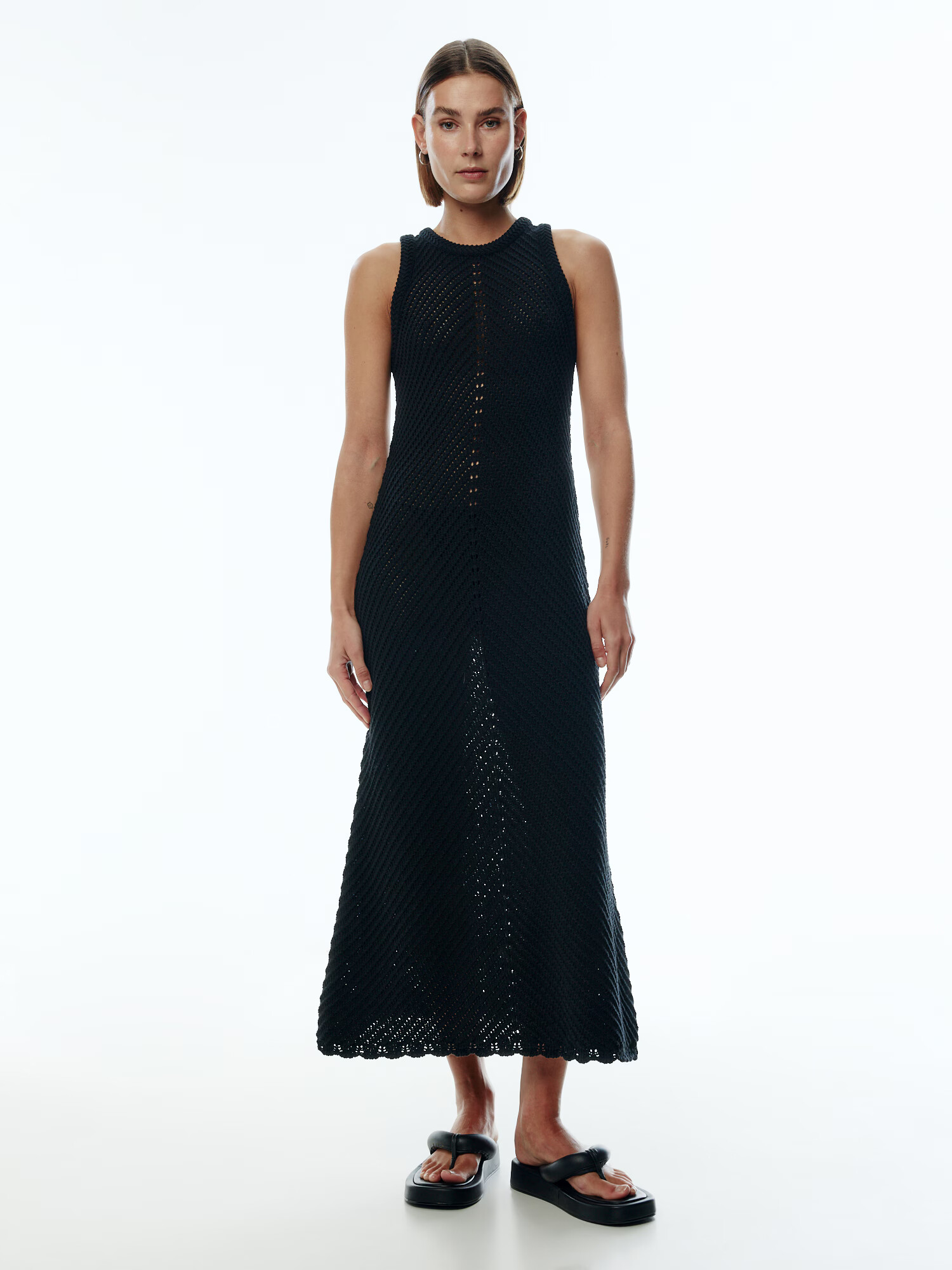 EDITED Rochie tricotat 'Leila' negru - Pled.ro