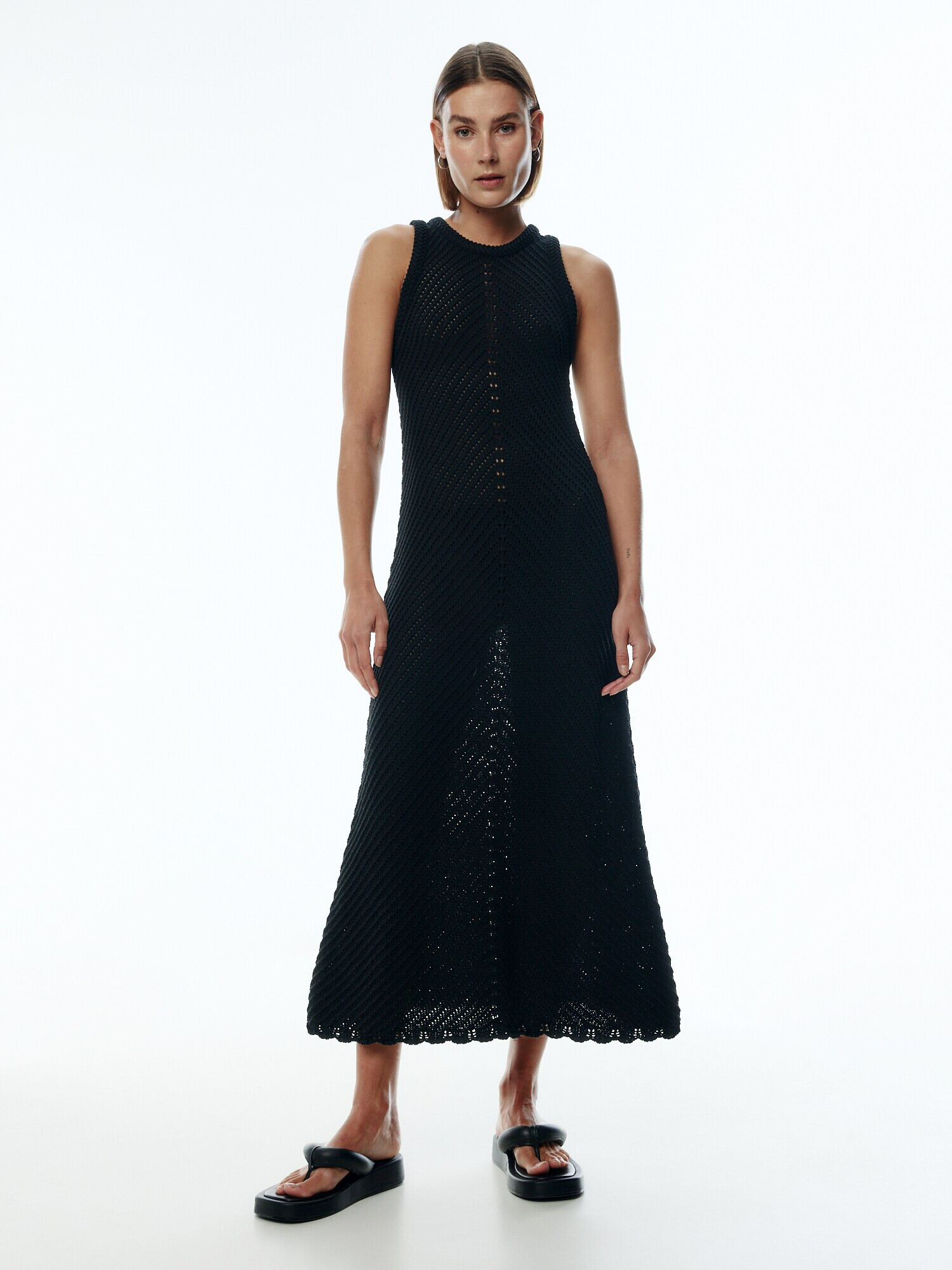 EDITED Rochie tricotat 'Leila' negru - Pled.ro