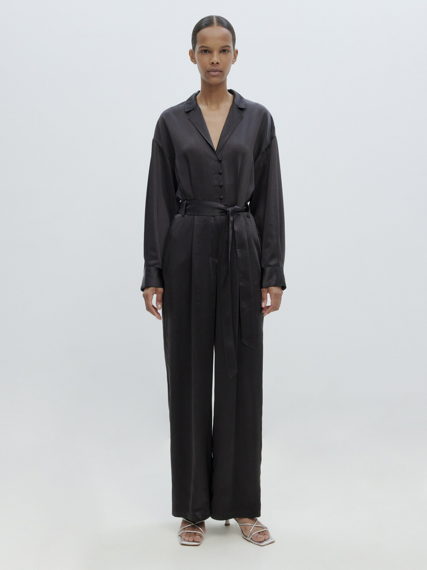 EDITED Salopeta 'Jumpsuit' negru - Pled.ro