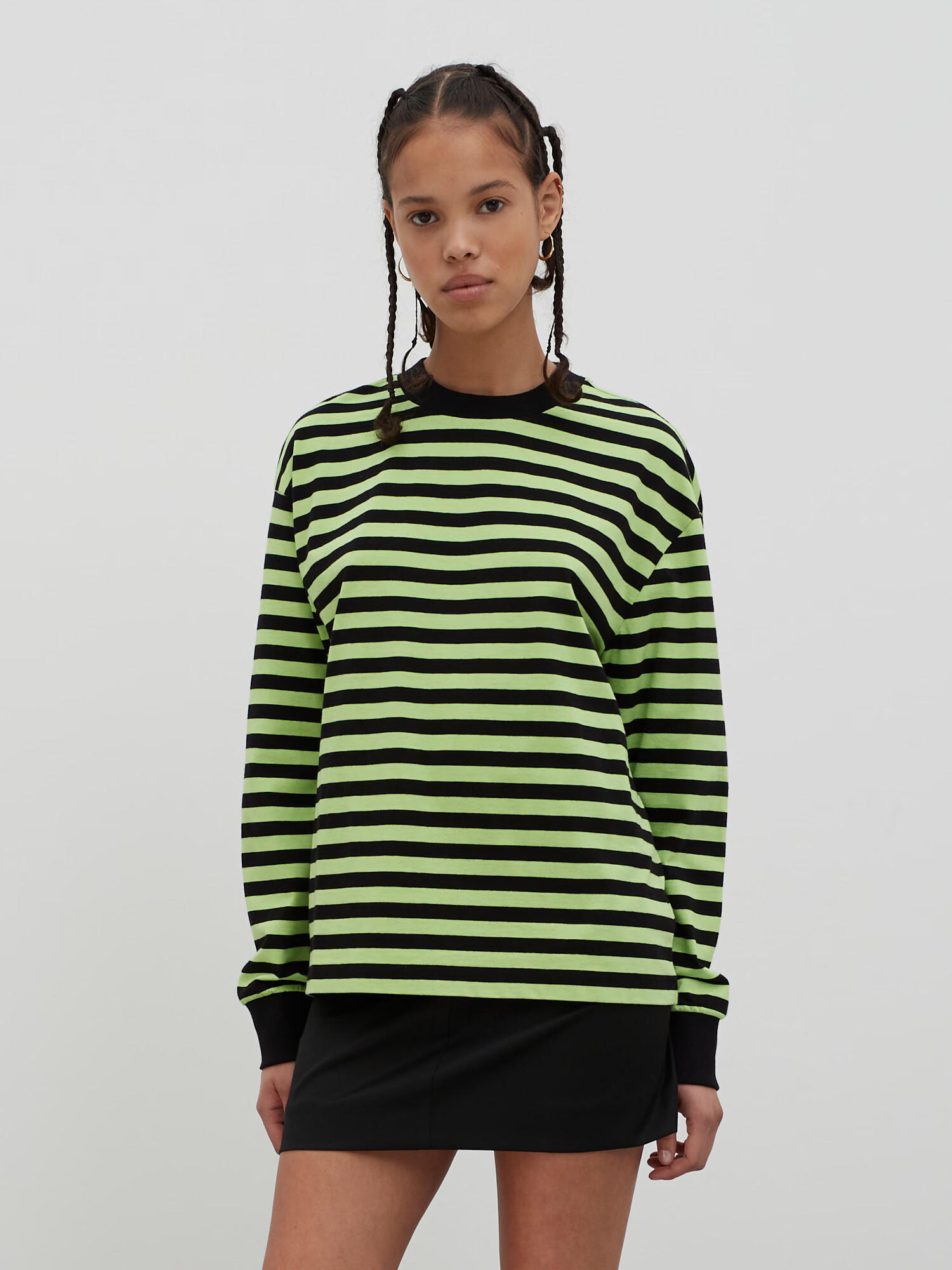 EDITED Tricou 'Asuna' verde neon / negru - Pled.ro