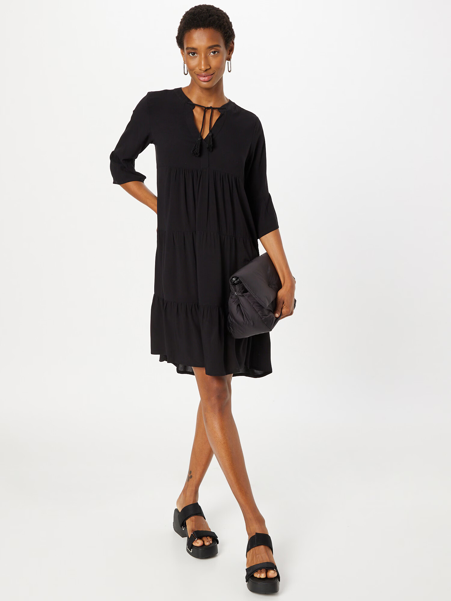 Eight2Nine Rochie tip bluză negru - Pled.ro