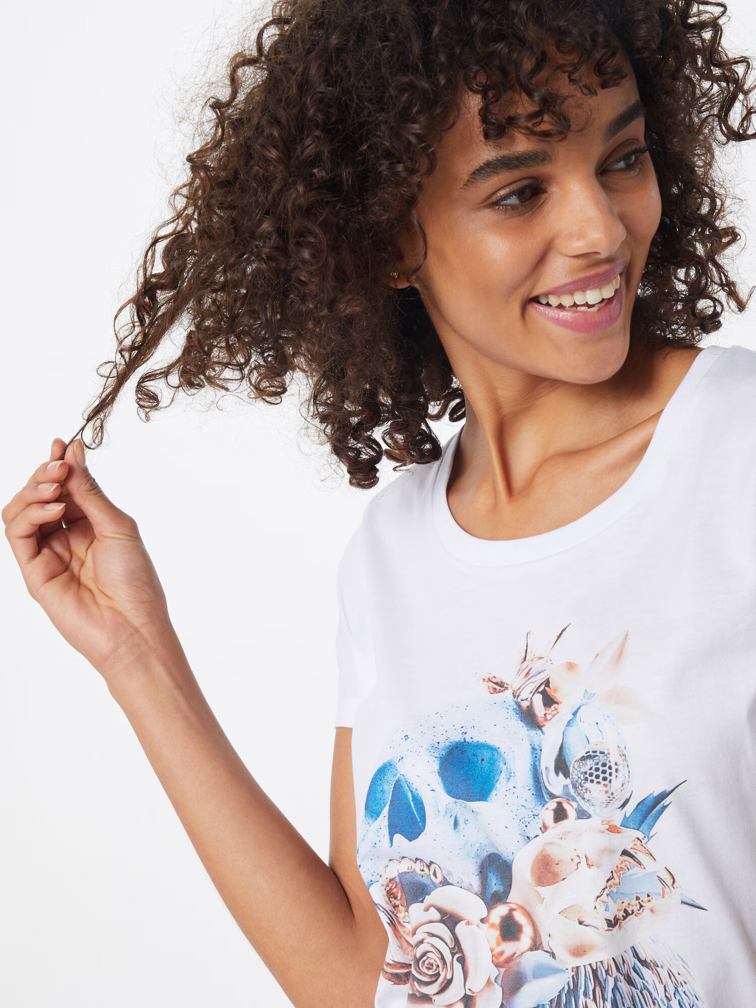 EINSTEIN & NEWTON Tricou albastru deschis / roz / alb - Pled.ro