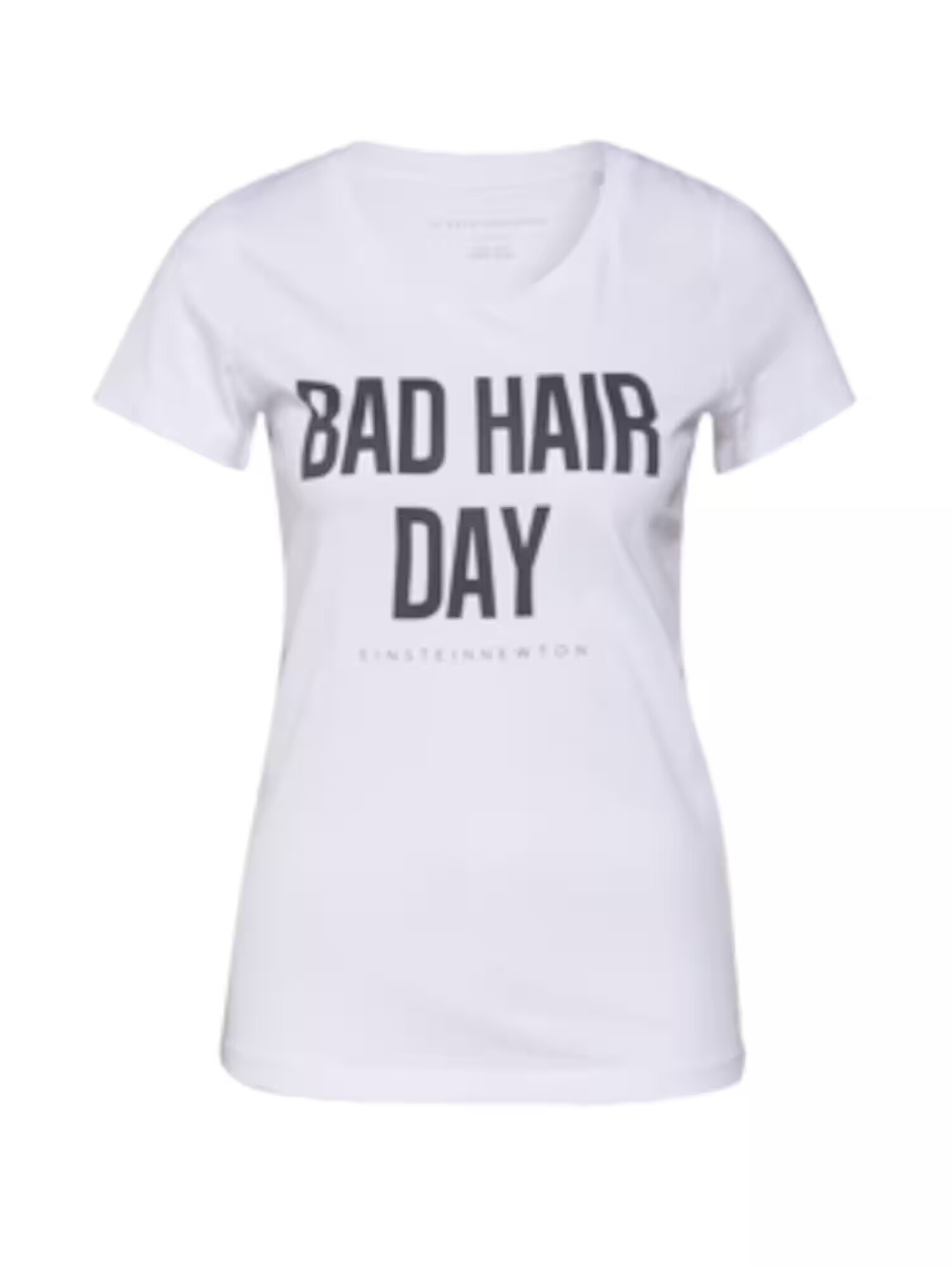 EINSTEIN & NEWTON Tricou 'bad hair day' negru / alb - Pled.ro