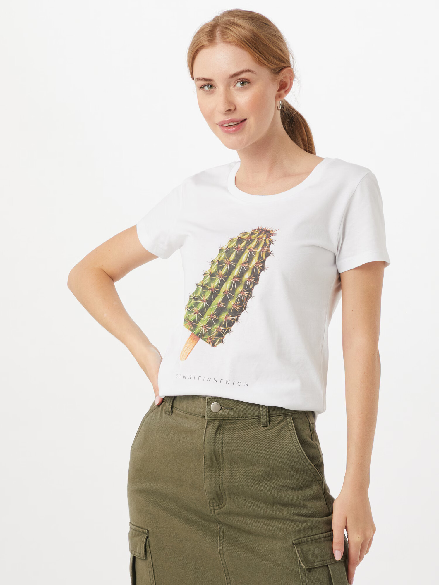 EINSTEIN & NEWTON Tricou 'Cactus Ice' mai multe culori / alb - Pled.ro