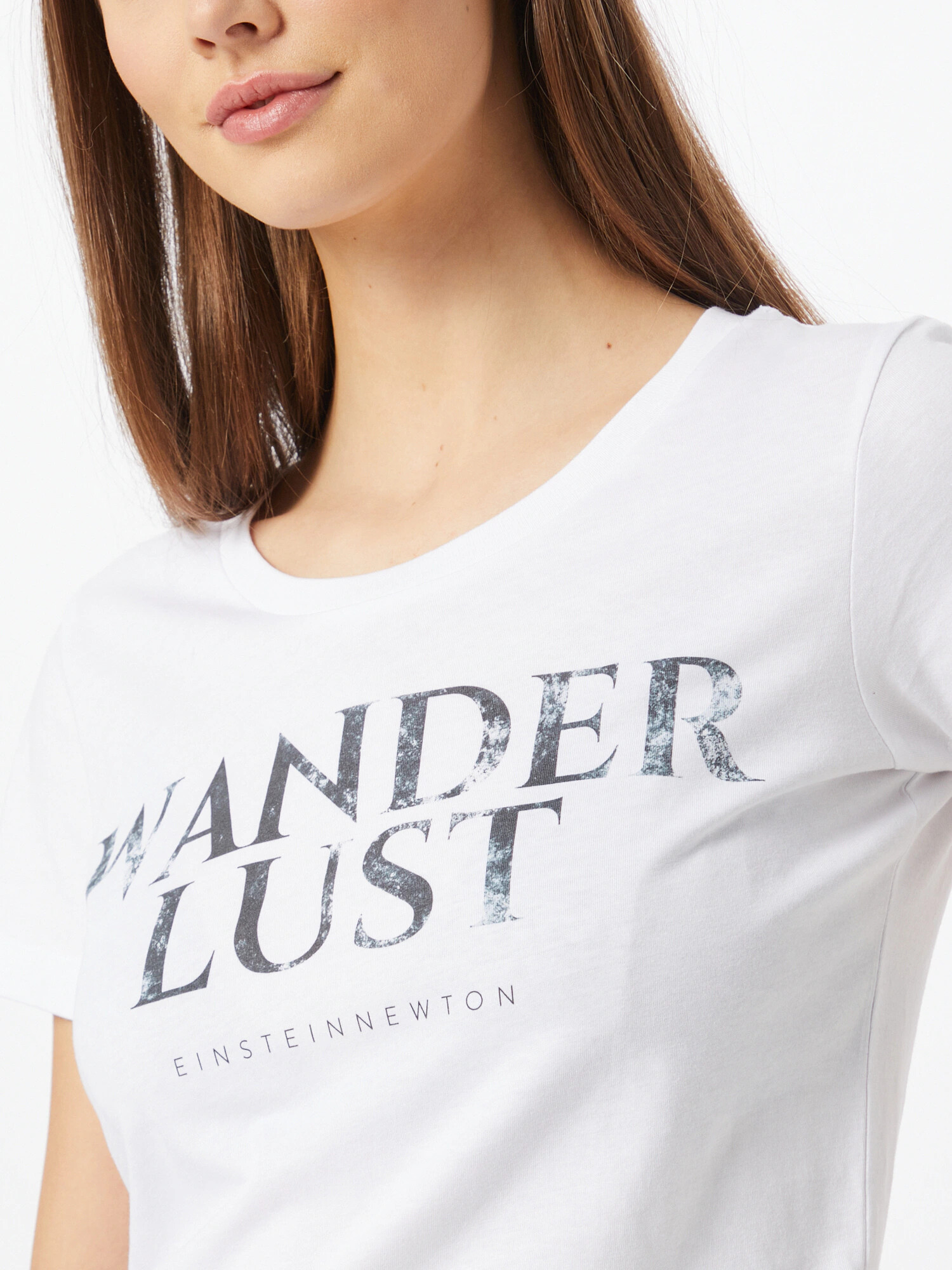 EINSTEIN & NEWTON Tricou 'Dust Wanderlust' negru / alb - Pled.ro