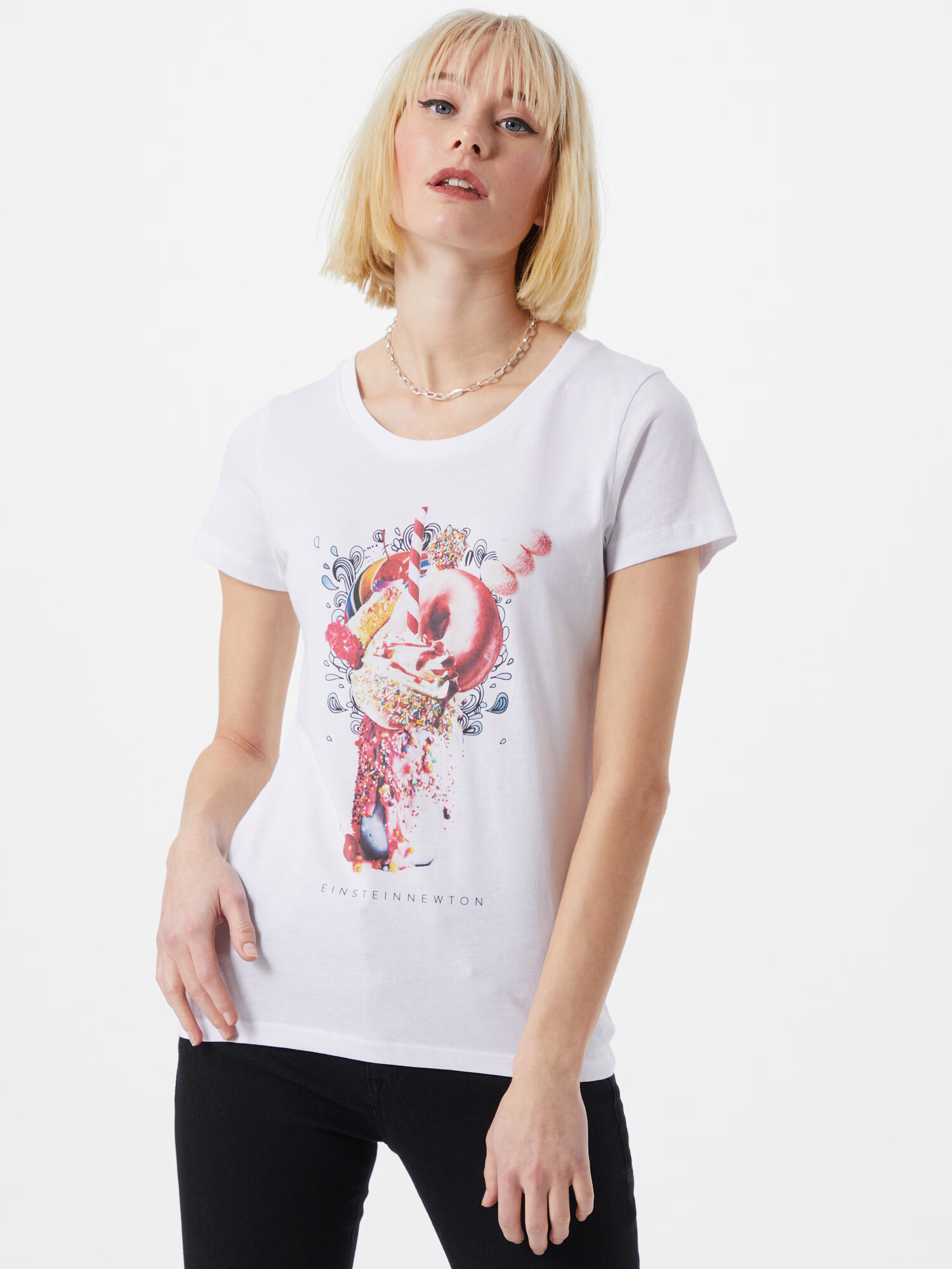 EINSTEIN & NEWTON Tricou 'Freakshake' mai multe culori / alb - Pled.ro