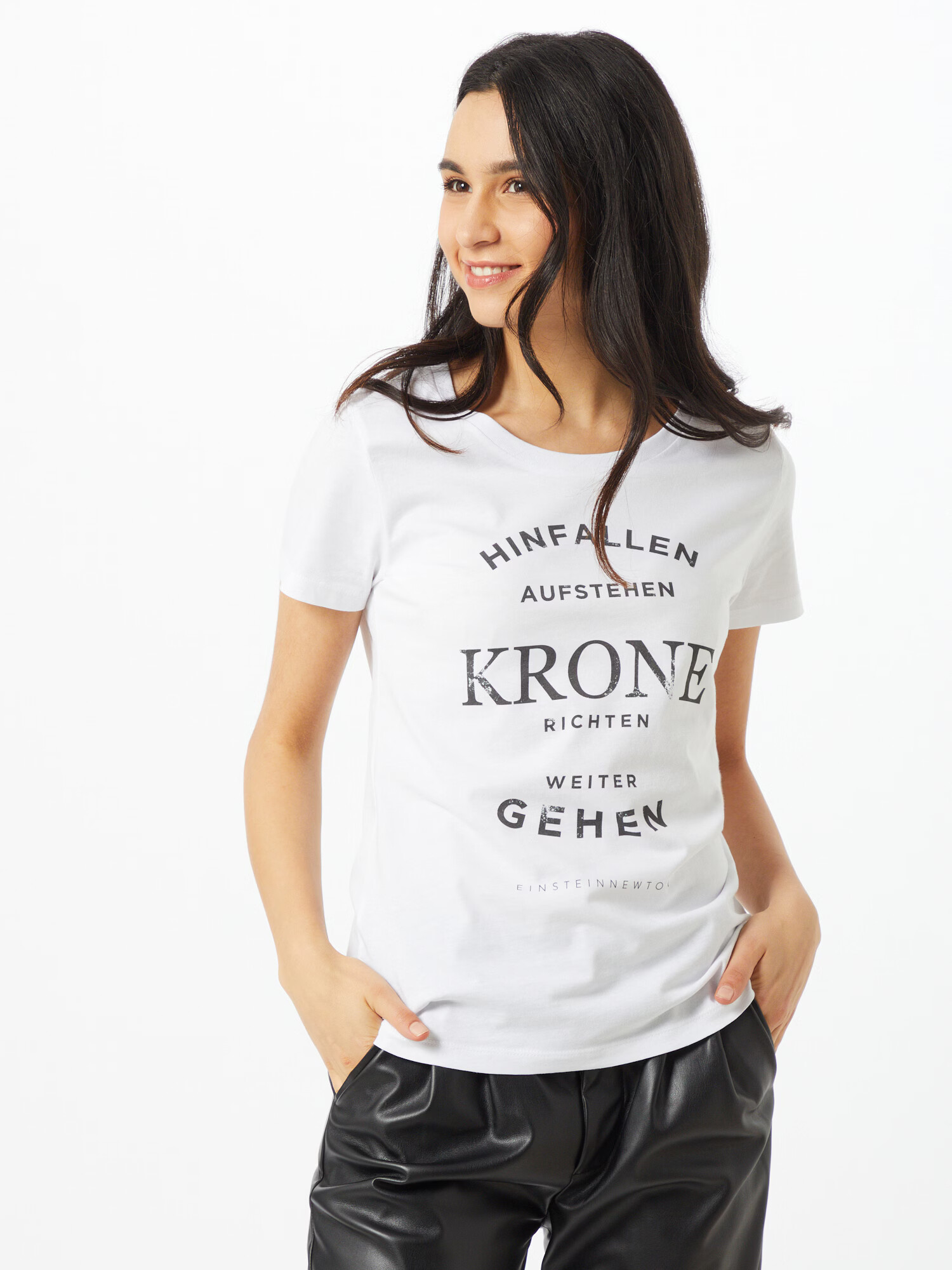 EINSTEIN & NEWTON Tricou negru / alb - Pled.ro