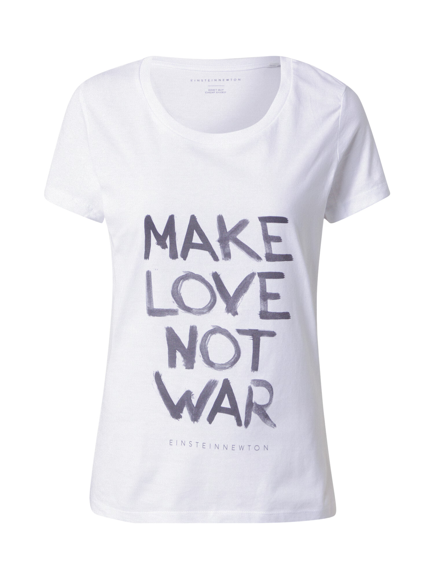 EINSTEIN & NEWTON Tricou 'No War' gri închis / alb - Pled.ro