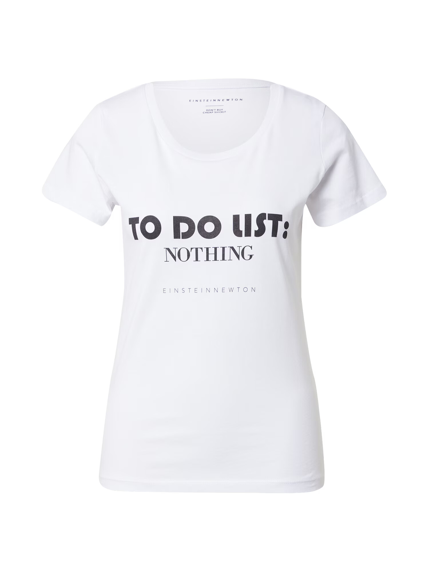 EINSTEIN & NEWTON Tricou 'Nothing' negru / alb - Pled.ro